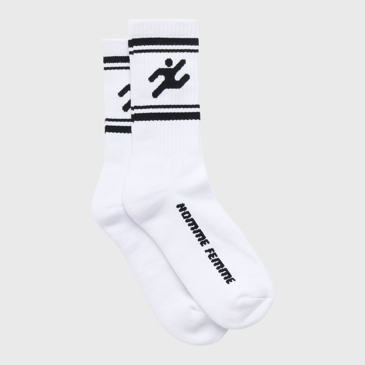Homme+Femme Socks - Rave Socks - White - HFSS202447