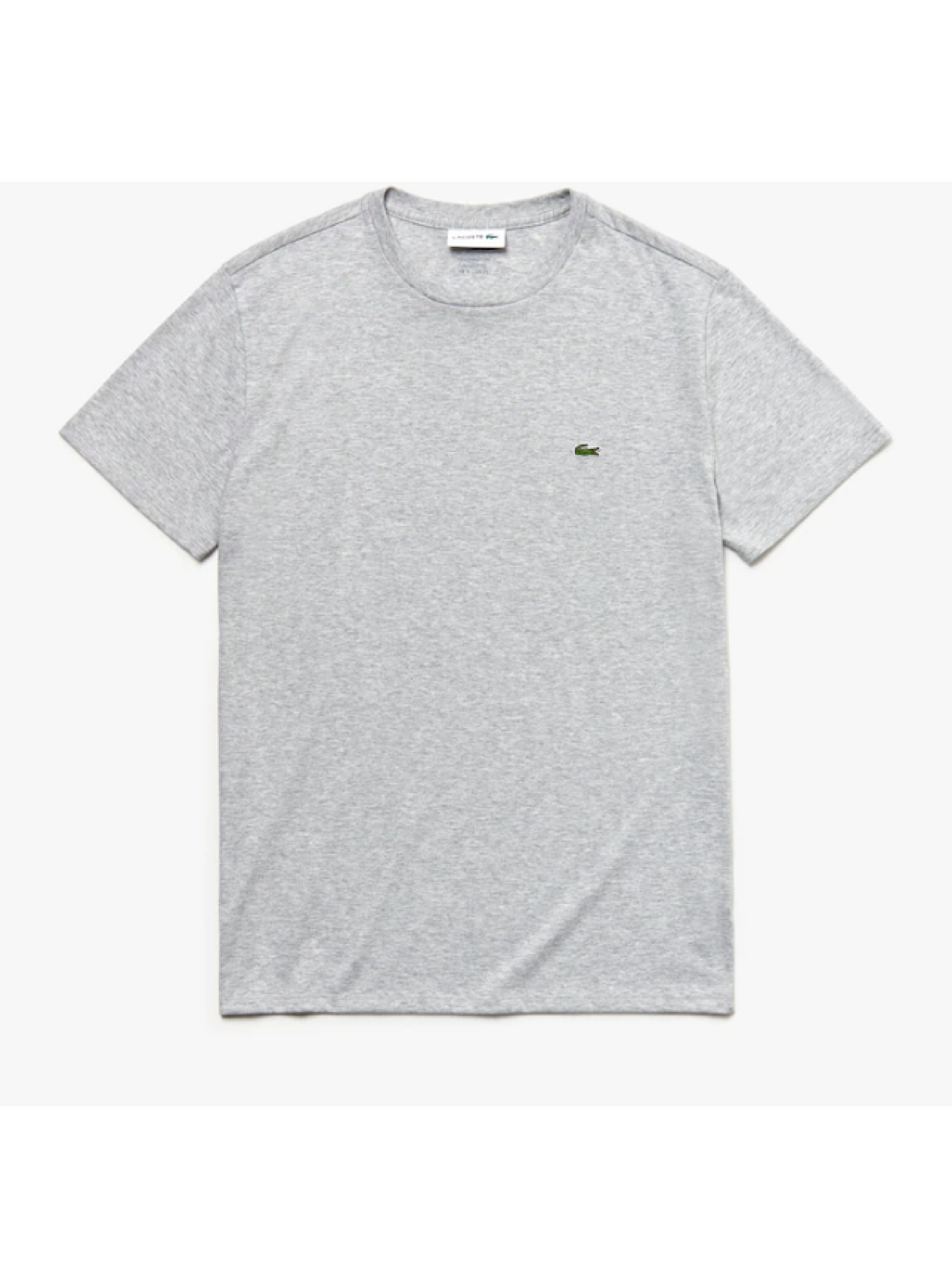 Lacoste T-Shirt - Crewneck Pima Cotton Jersey - Grey - TH6709