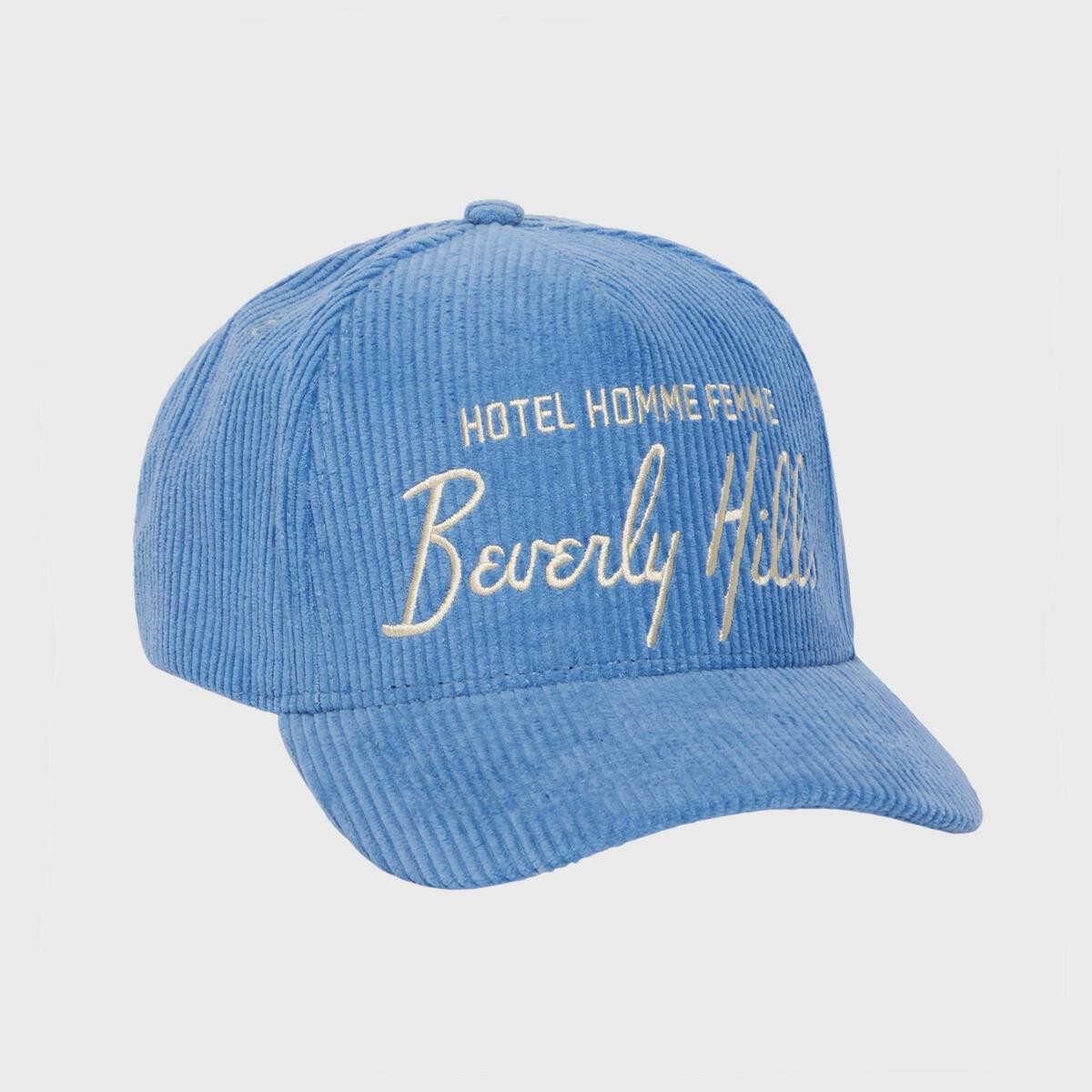 Homme+Femme Hat - Homme Hotel Corduroy Hat - Blue