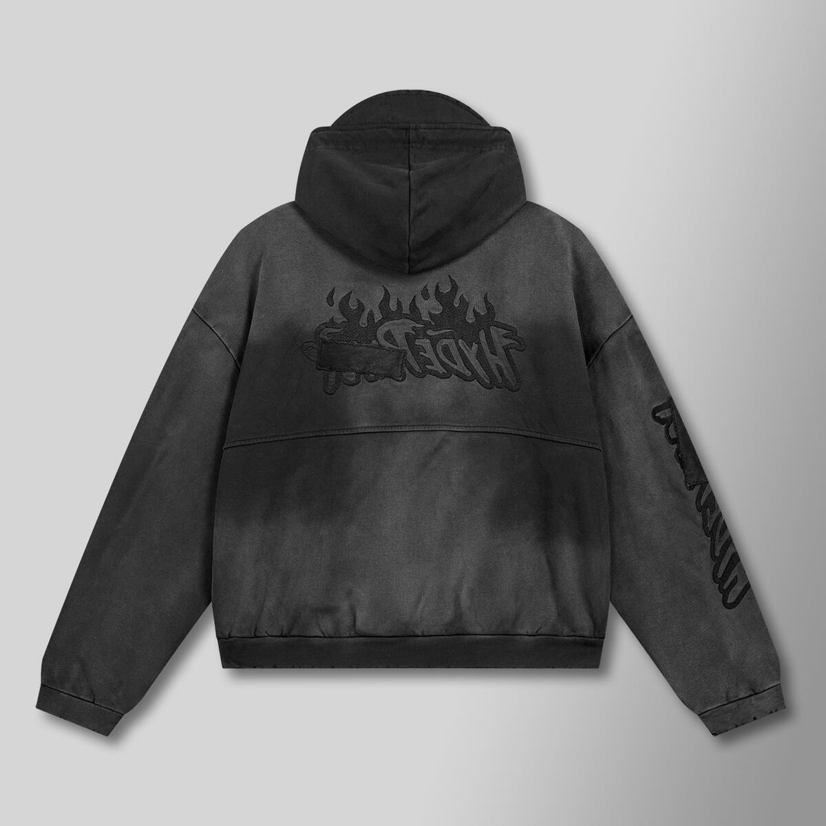 Hyde Park Hoodie - Vintage Track Suit - Black