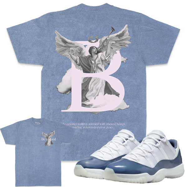 Million Dolla Motive T-Shirt - Be Of God - Navy Vintage - 0605
