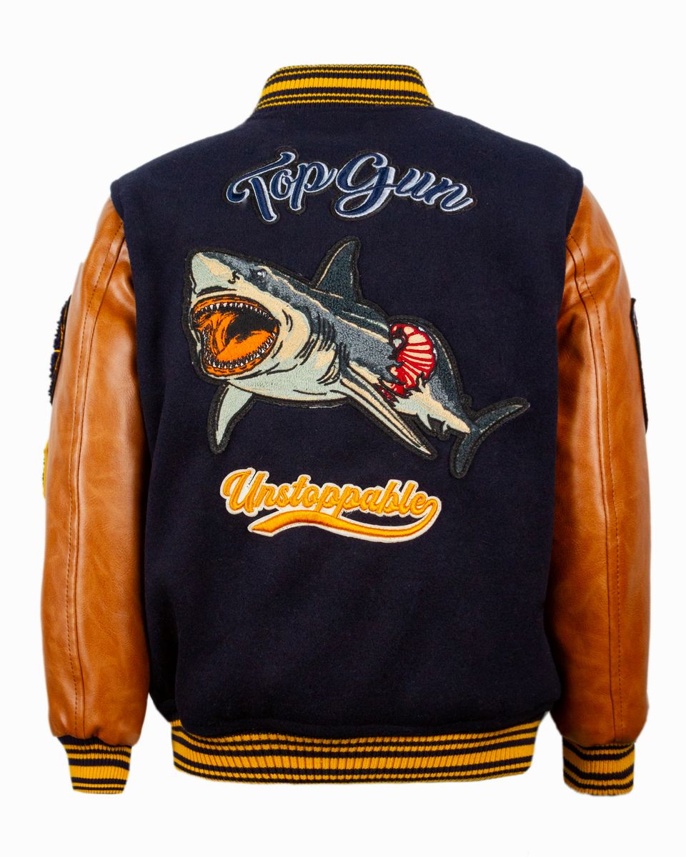 Top Gun KIDS Jacket - Shark - Brown - TGK2431