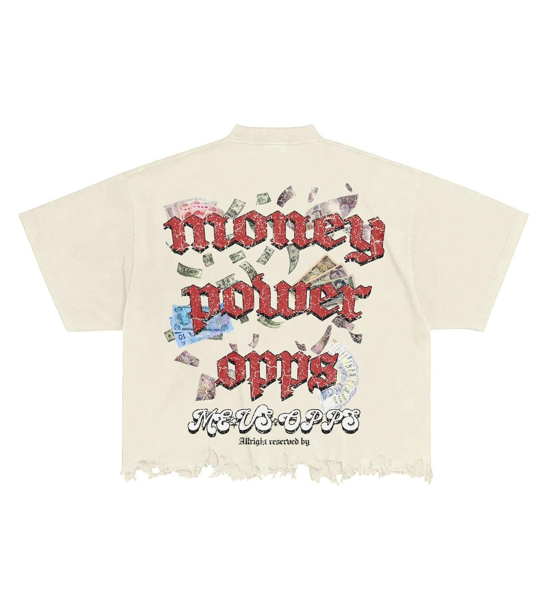ME VS OPPS - T-Shirt - Money Power Opps - Beige