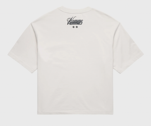 Homme+Femme T-Shirt -  Destroyed Maison Tee - White - HFFW2024100