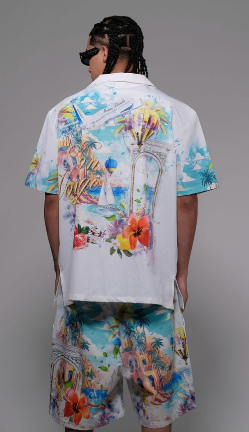 Civilized Short Set - White - CV6306-6307