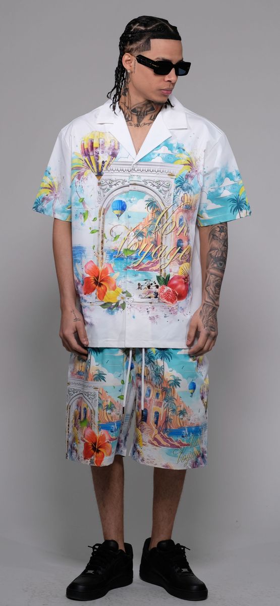 Civilized Short Set - White - CV6306-6307