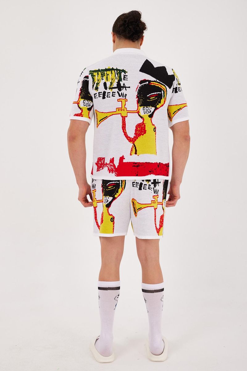 One In A Million Short Set - White - SH-507