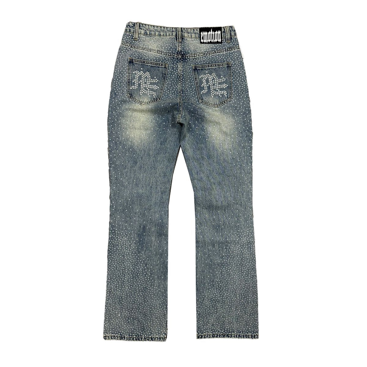 Mixed Emotion Jeans - ME Rhinestone - Vintage Blue