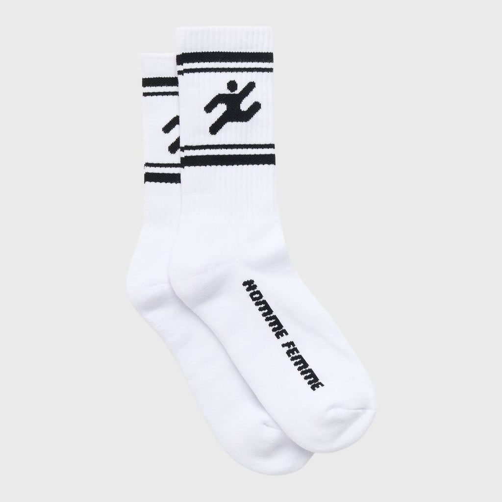 Homme+Femme Socks - Rave Socks - White - HFSS202447