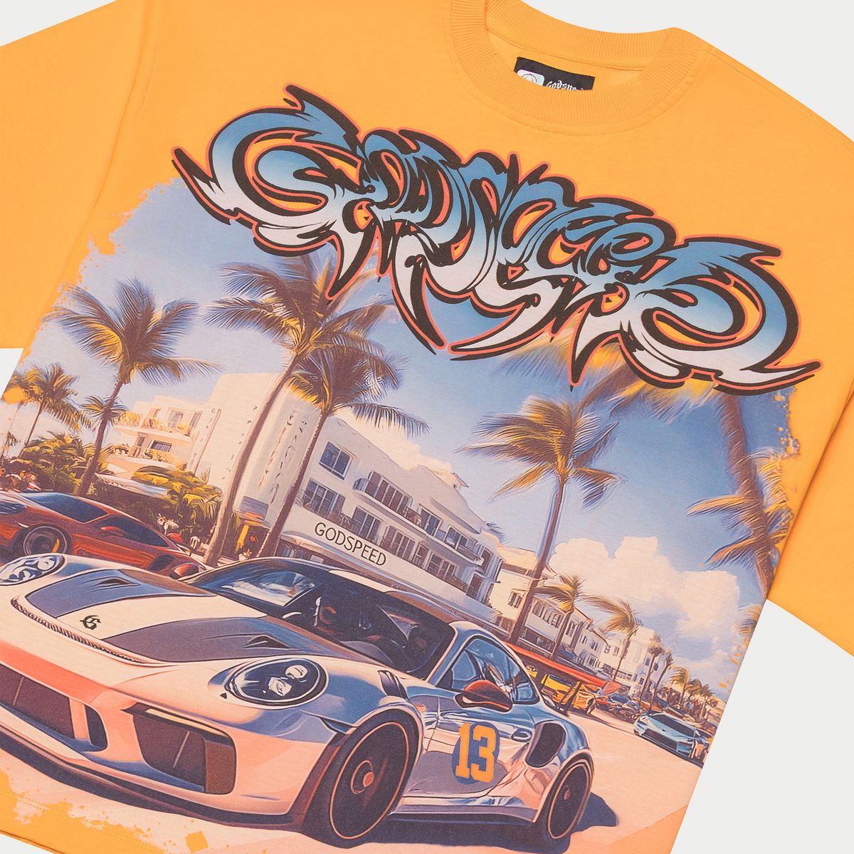 Godspeed - T-Shirt - Car Meet Miami - Sand