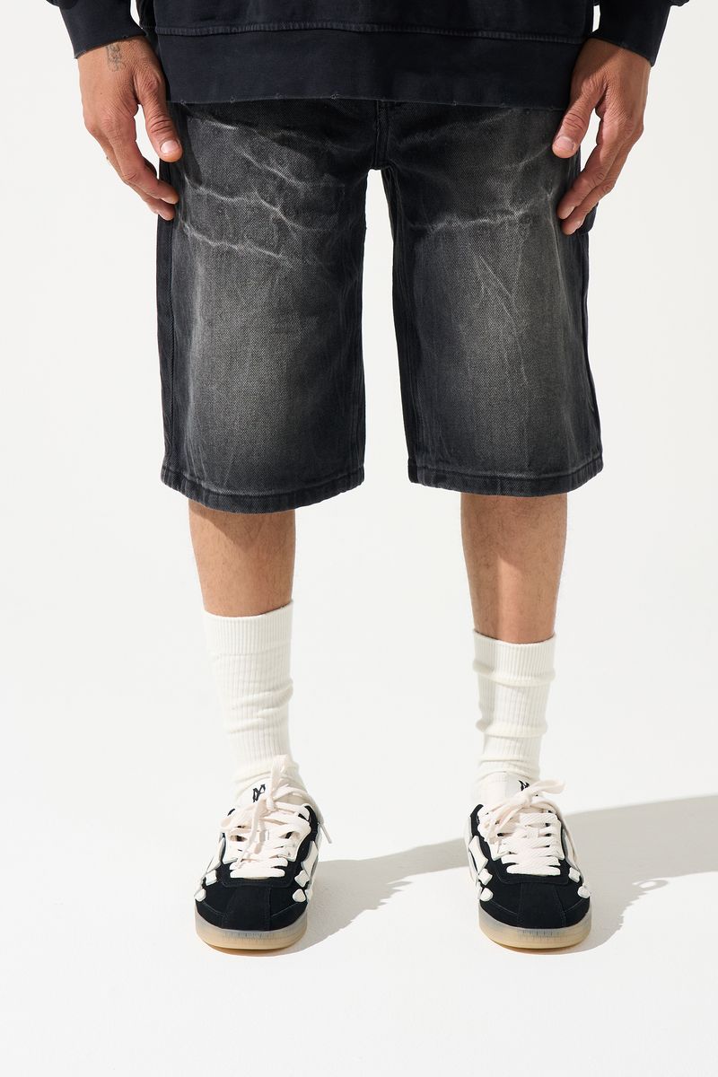 Serenede Shorts - Raijin Denim - Faded Black Wash