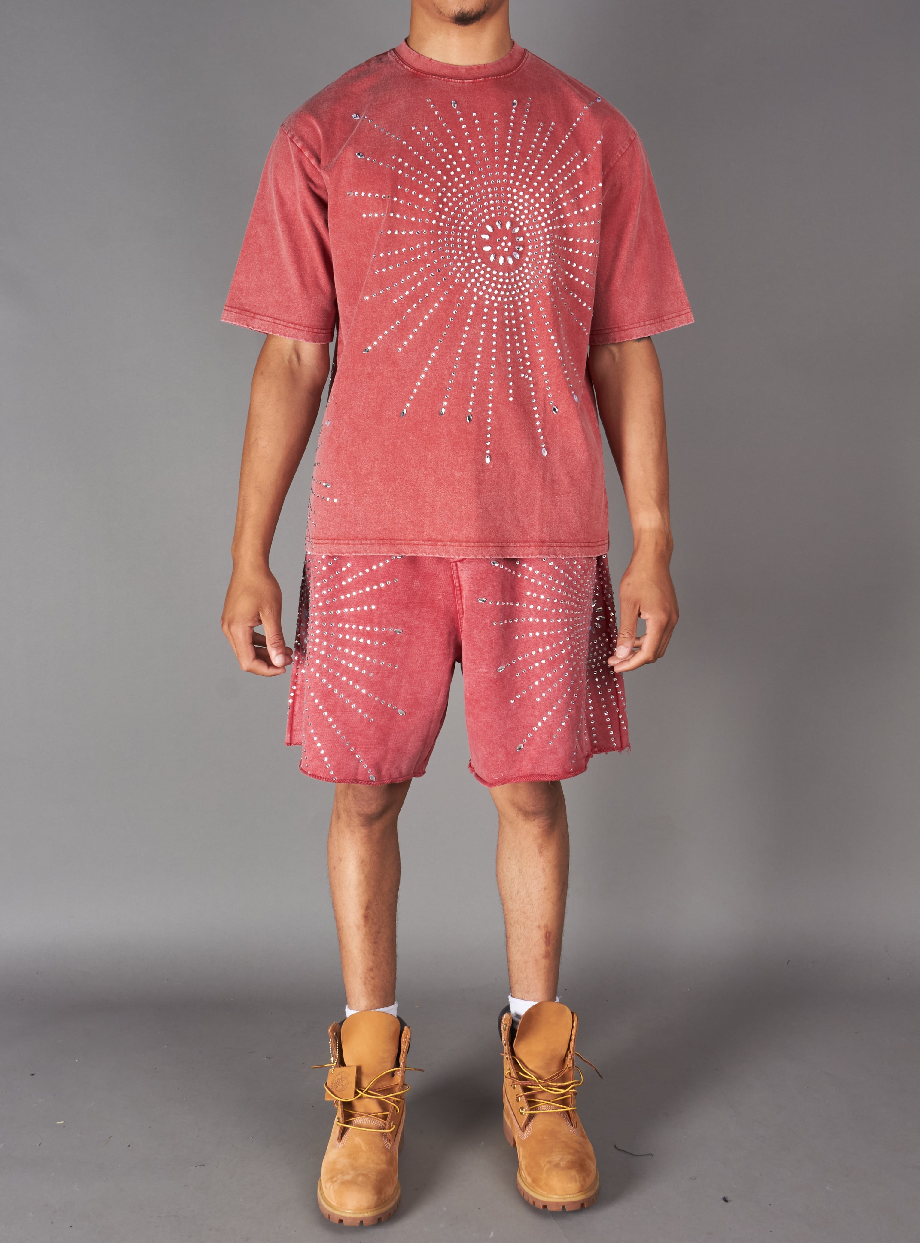 Politics Sweatshort - Selvin - Red  - 154