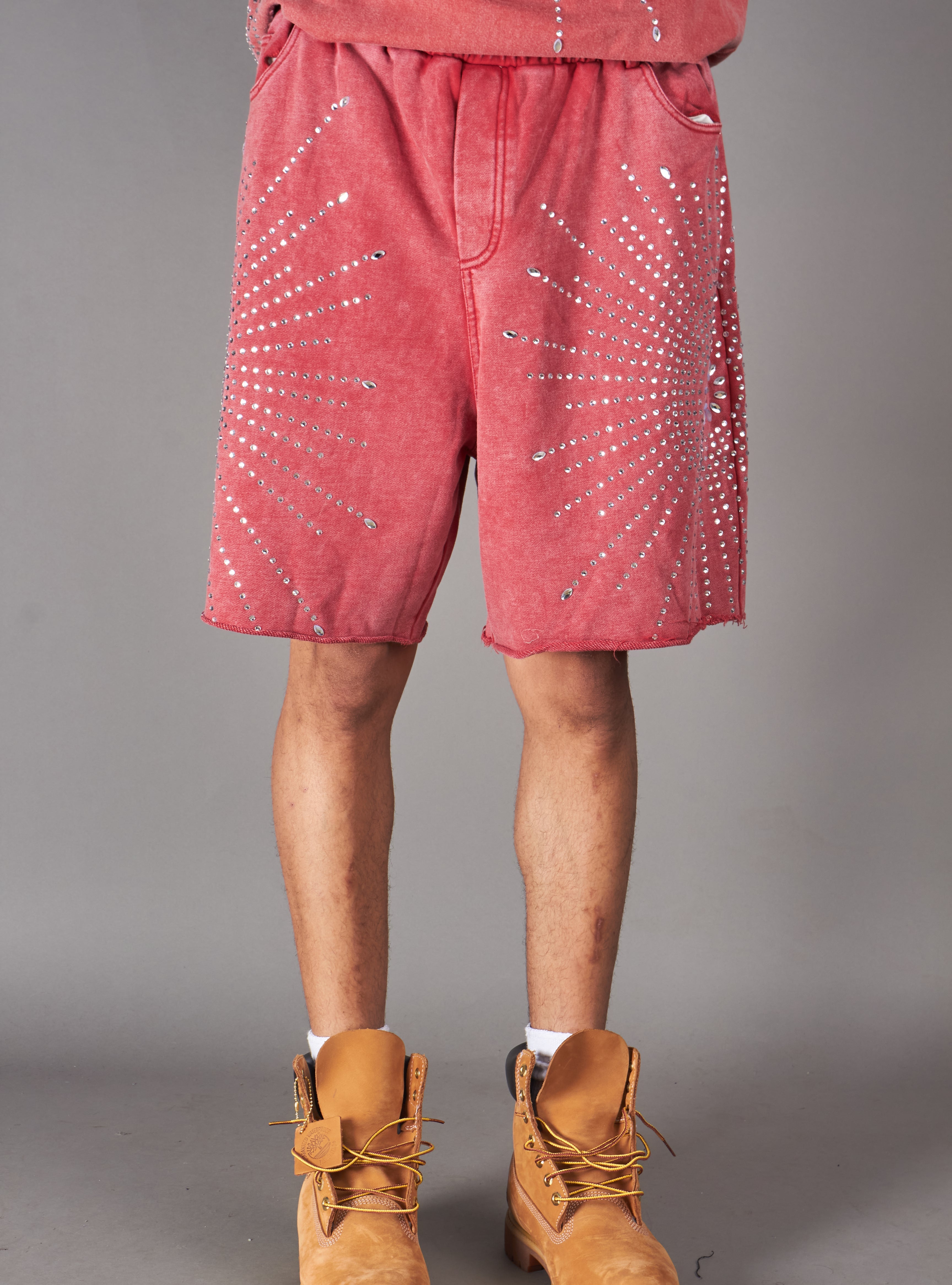 Politics Sweatshort - Selvin - Red  - 154