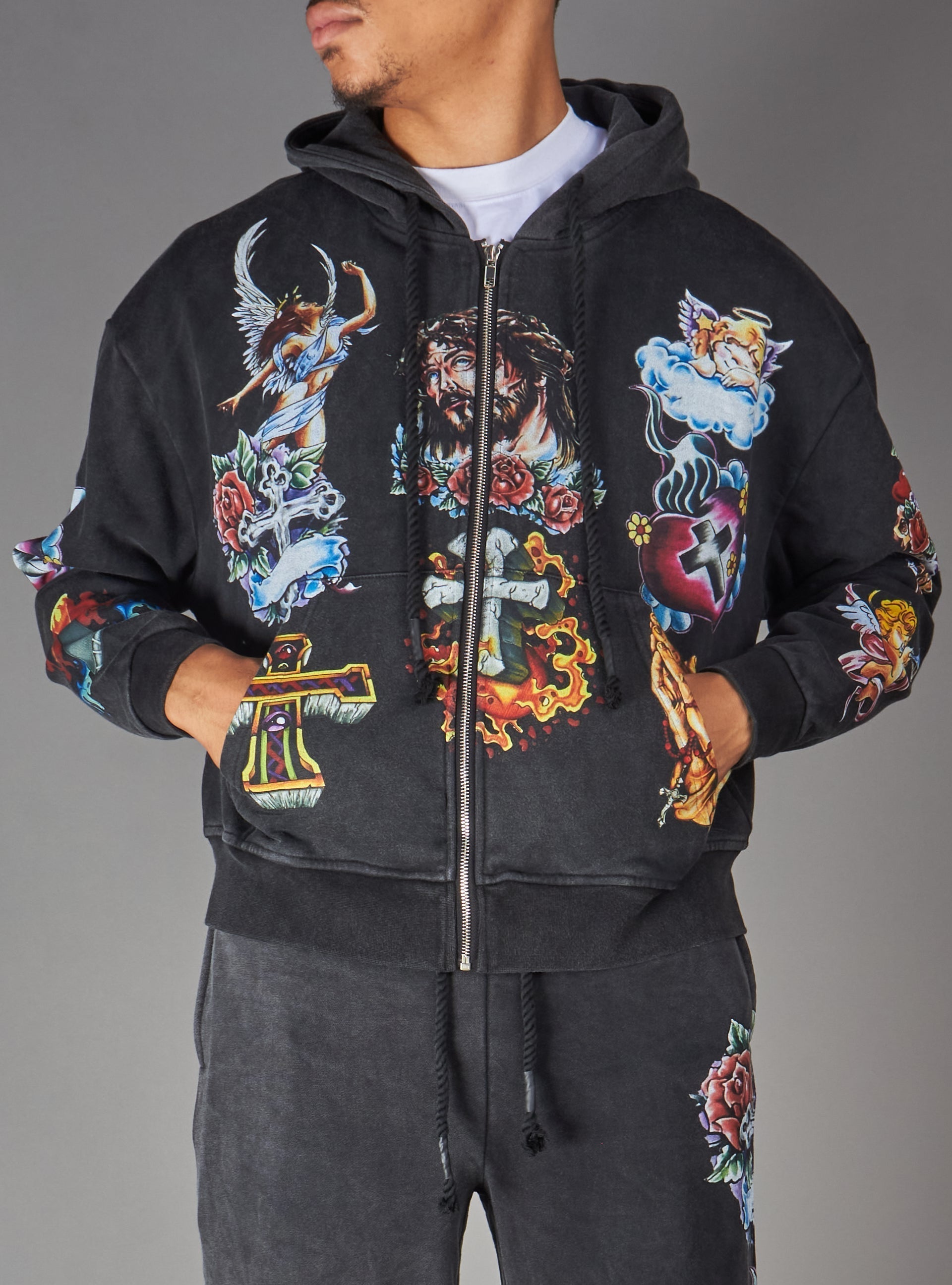 Politics Hoodie - Nivin - Black - 338