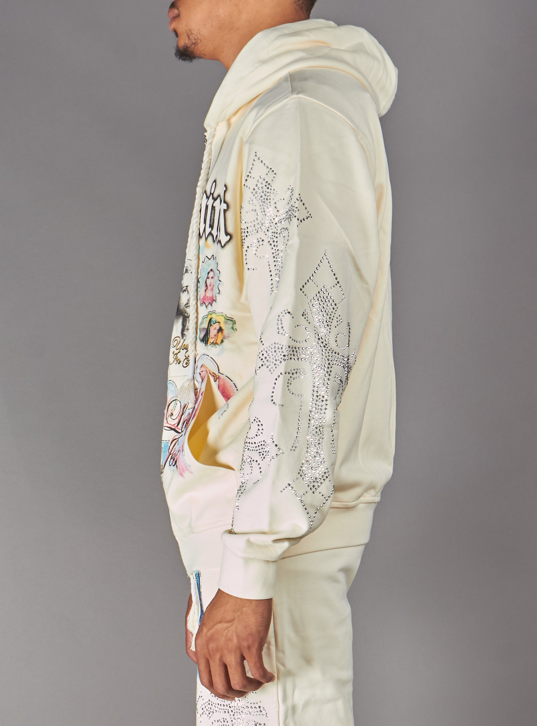 NME Hoodie - Yorin - Beige - 052