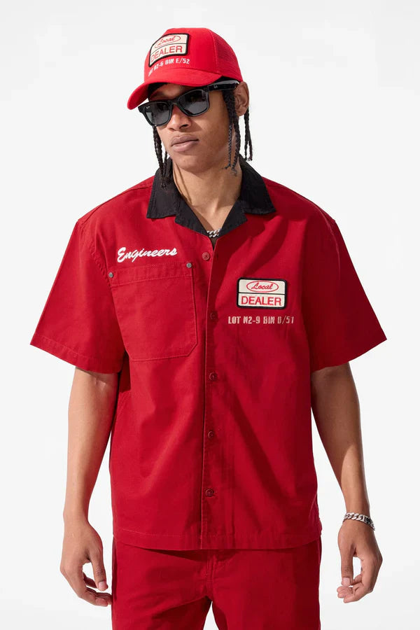 Jordan Craig Shirt - The Re-Up Mechanic - Red - 2051