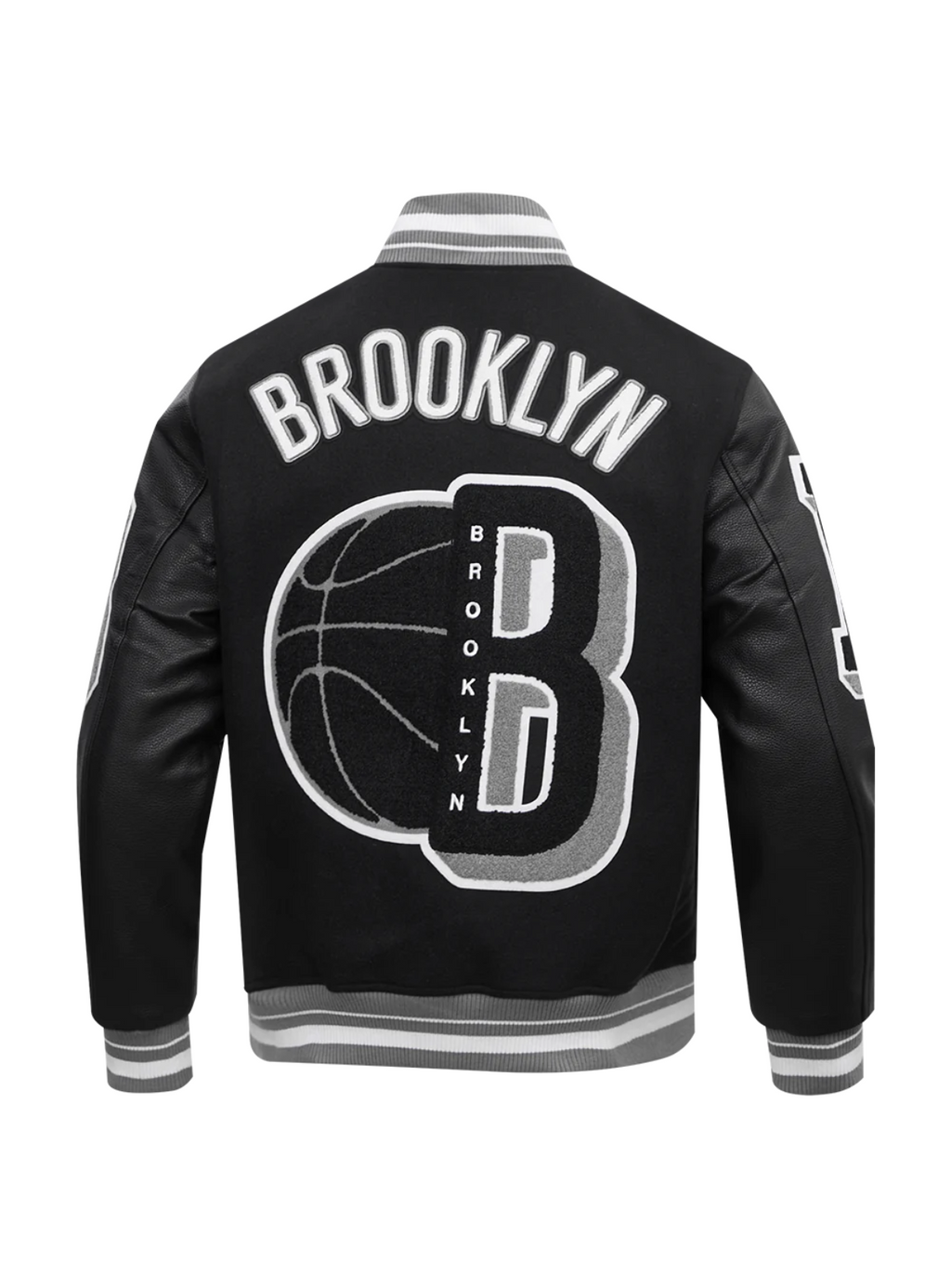 Pro Standard Jacket - NBA Brooklyn Nets Mashup Men's Rib Wool - Black - BBN6515681