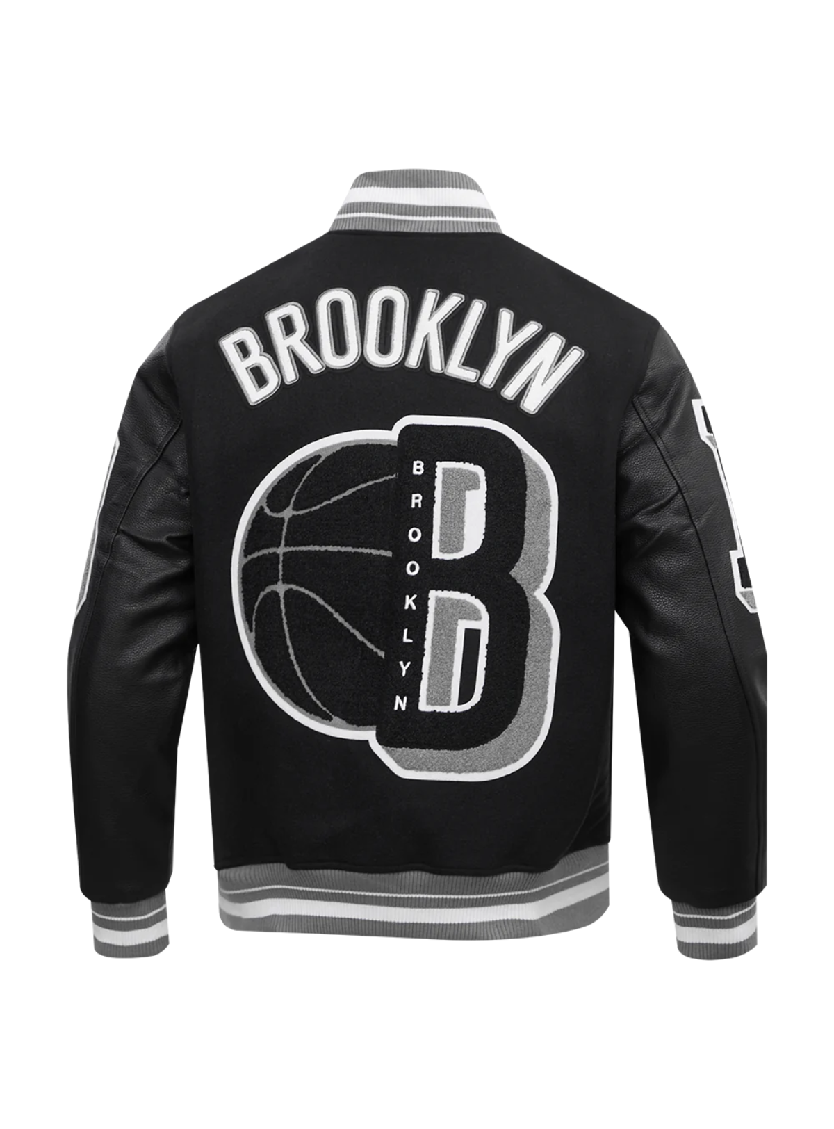Pro Standard Jacket - NBA Brooklyn Nets Mashup Men's Rib Wool - Black - BBN6515681
