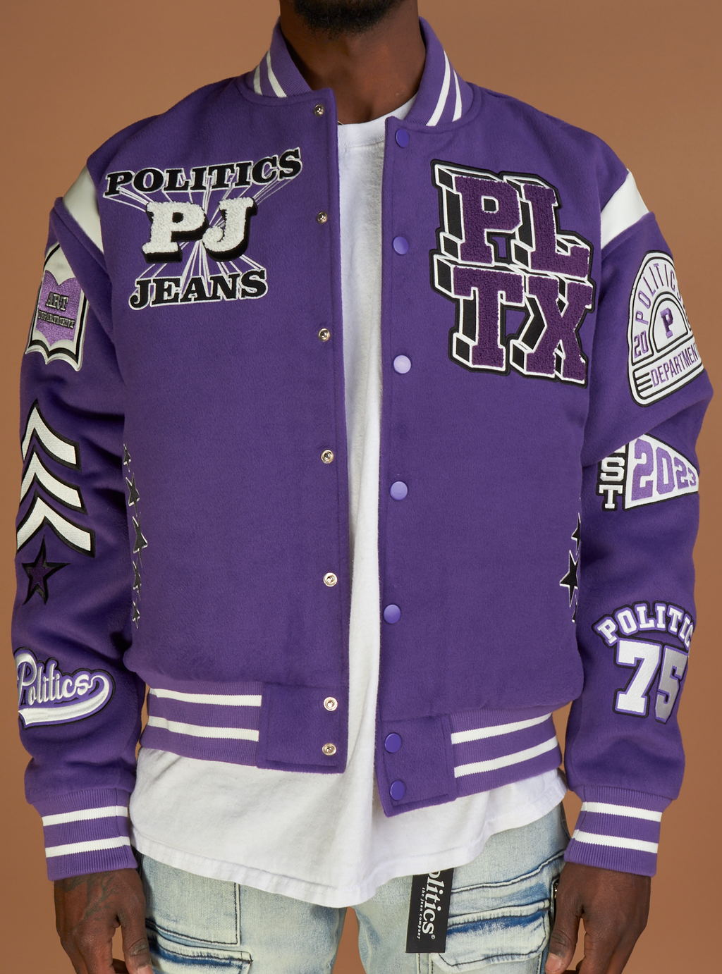 Politics Varsity Jacket - Magic - Purple - 331