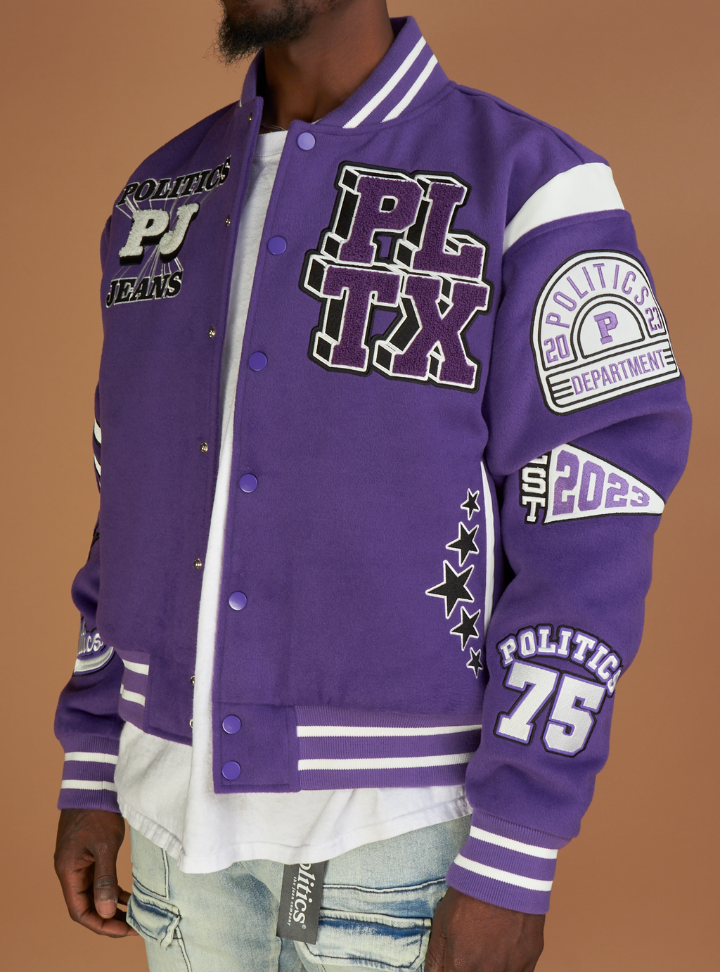 Politics Varsity Jacket - Magic - Purple - 331