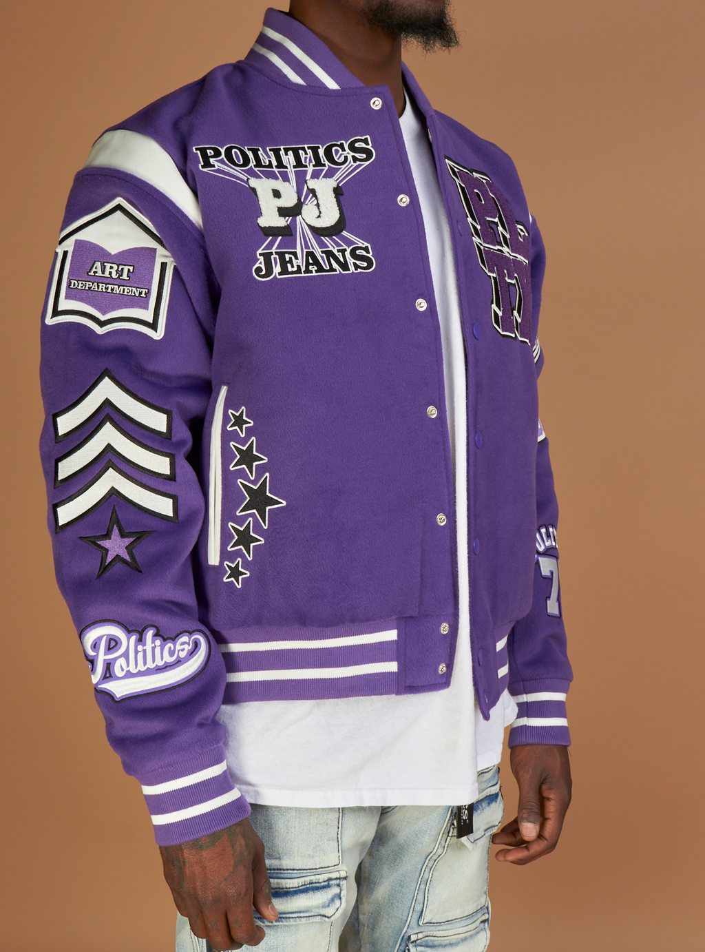 Politics Varsity Jacket - Magic - Purple - 331