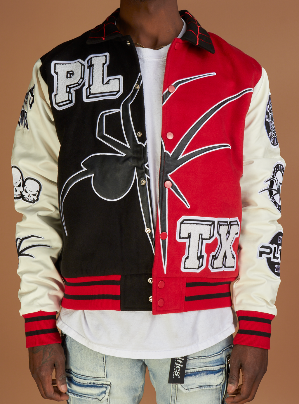 Politics Varsity Jacket - Shadow - Red - 220