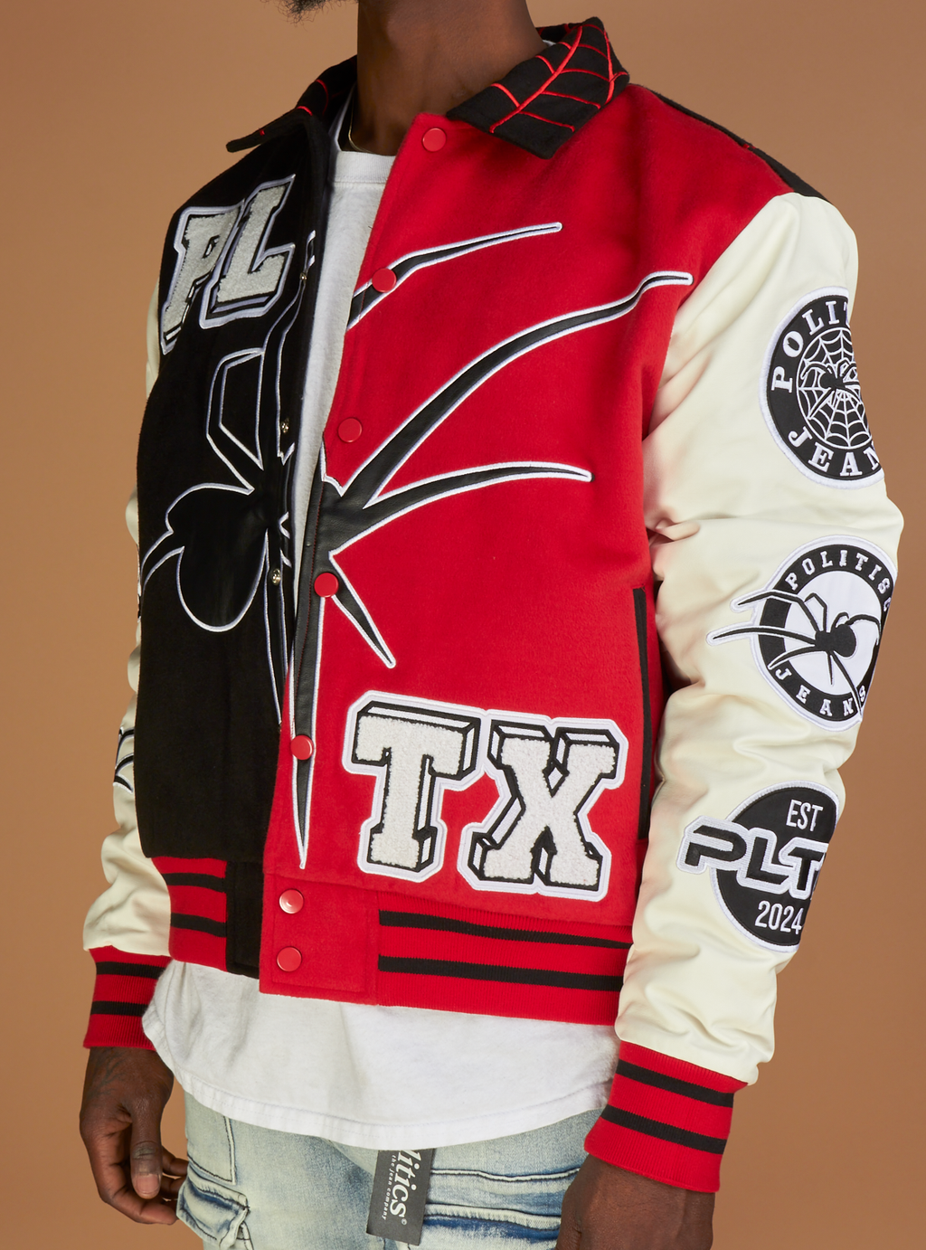 Politics Varsity Jacket - Shadow - Red - 220