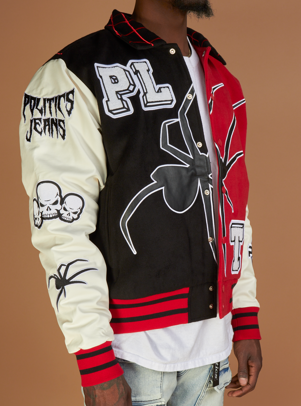 Politics Varsity Jacket - Shadow - Red - 220