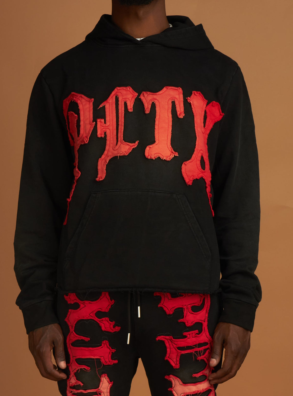 Politics Hoodie - Hale - Black and Red - 300