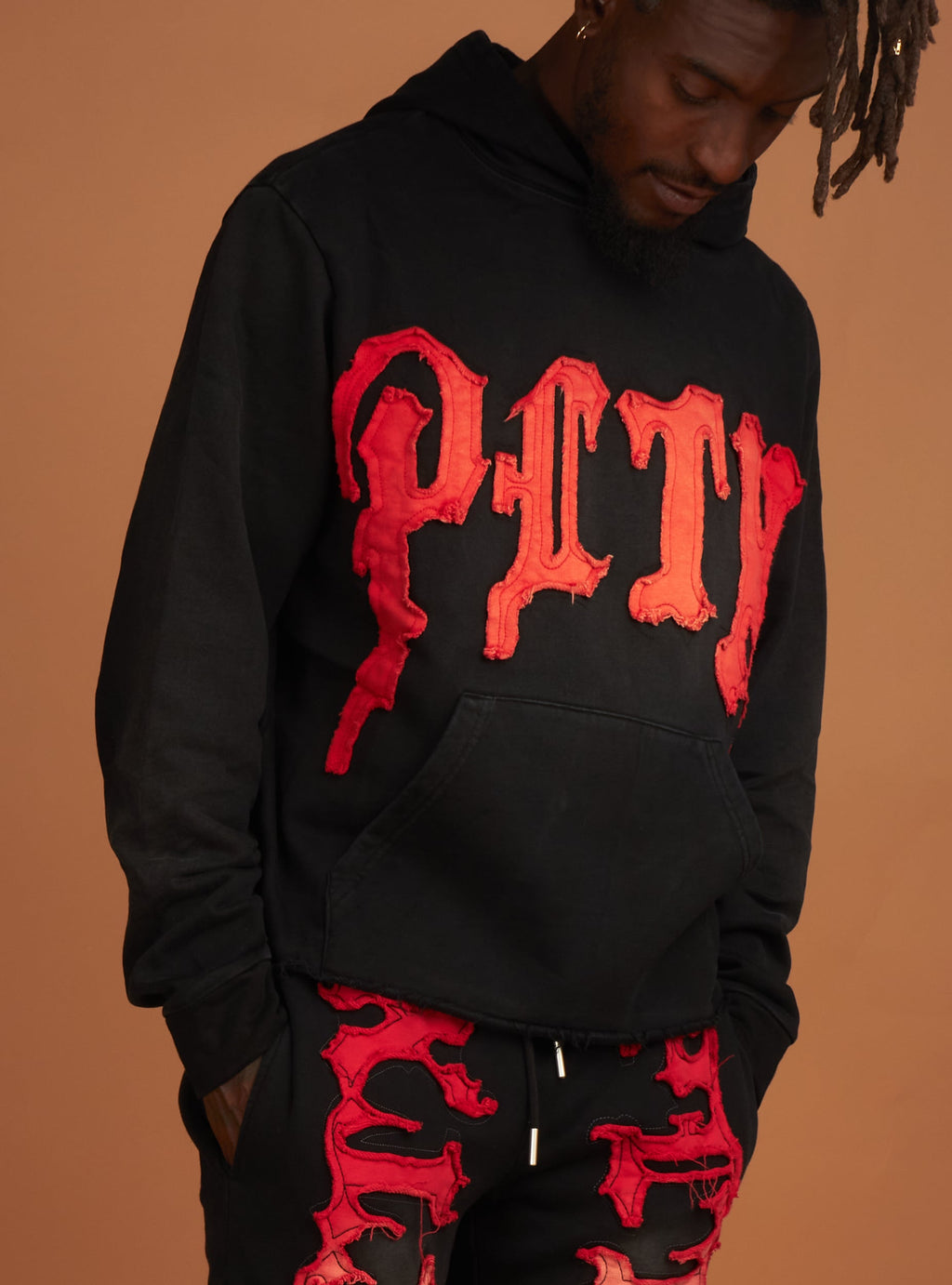 Politics Hoodie - Hale - Black and Red - 300
