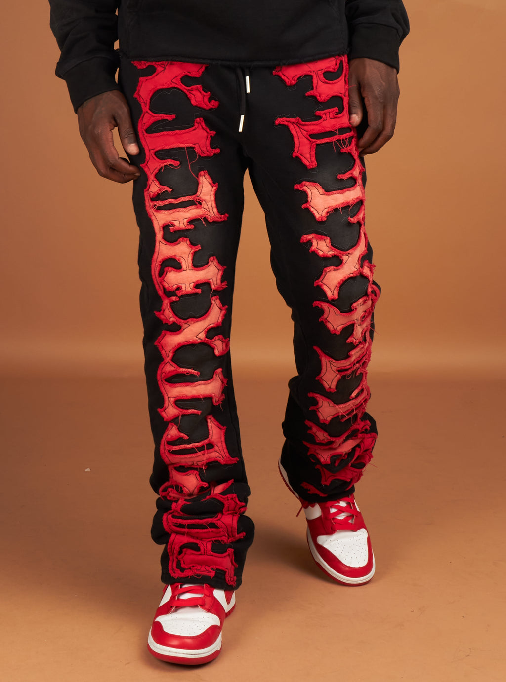 Politics Sweatpants - Hale - Black and Red - 400