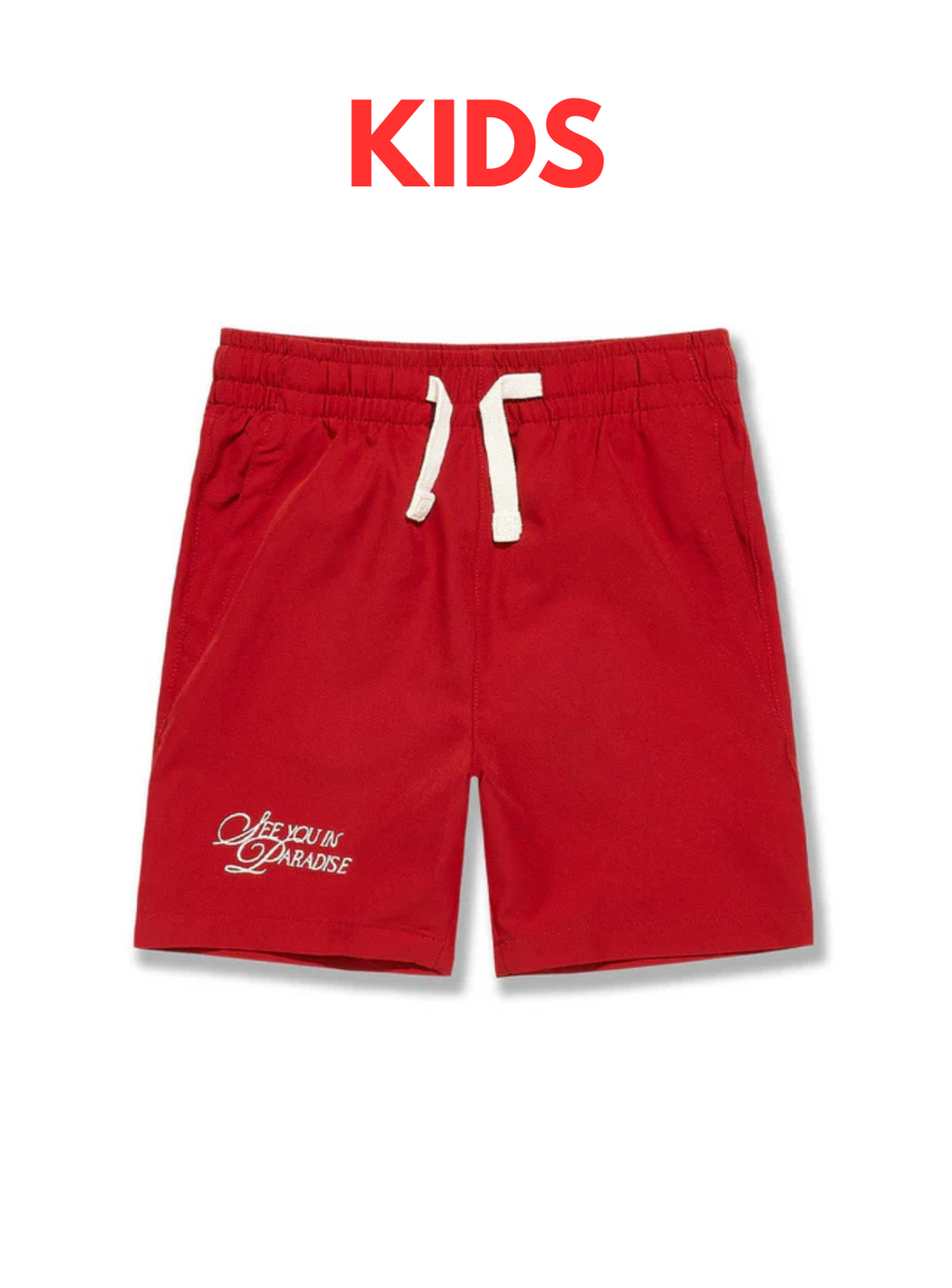 Jordan Craig Shorts - Kids Oakland Mechanic - Red - 2061