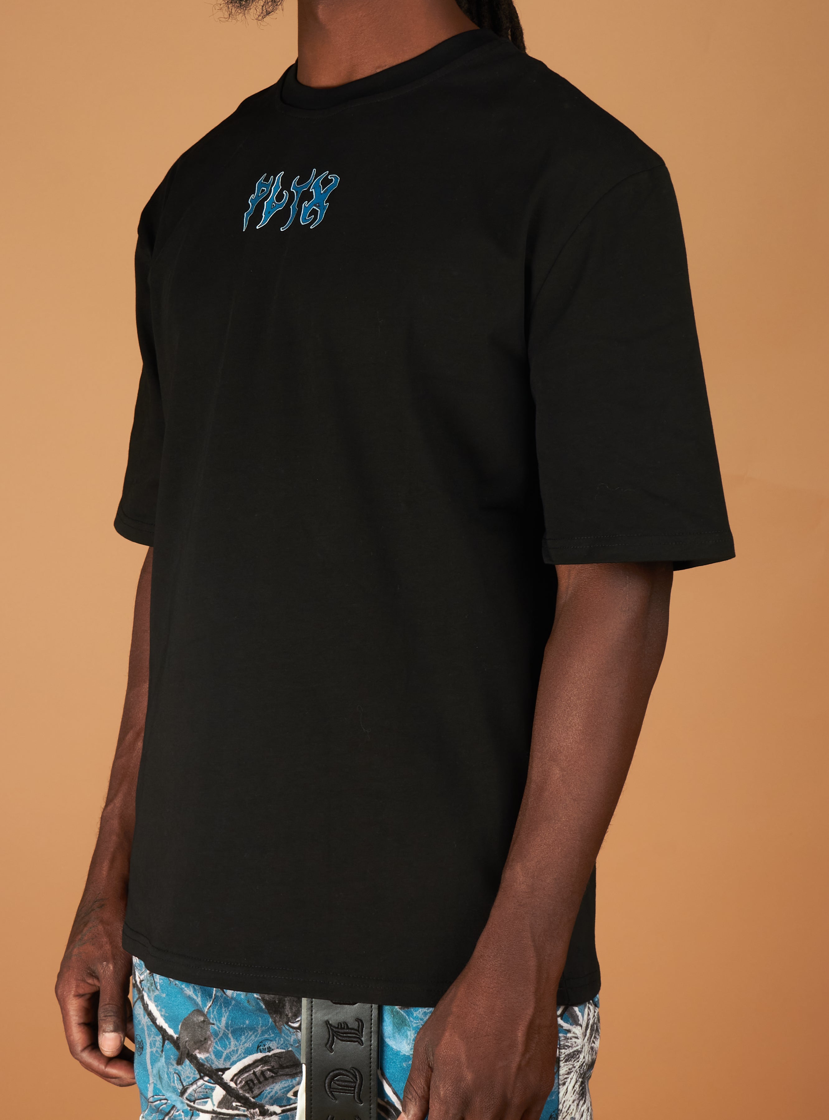 Politics T-Shirt - Mott - Black and Blue - 937