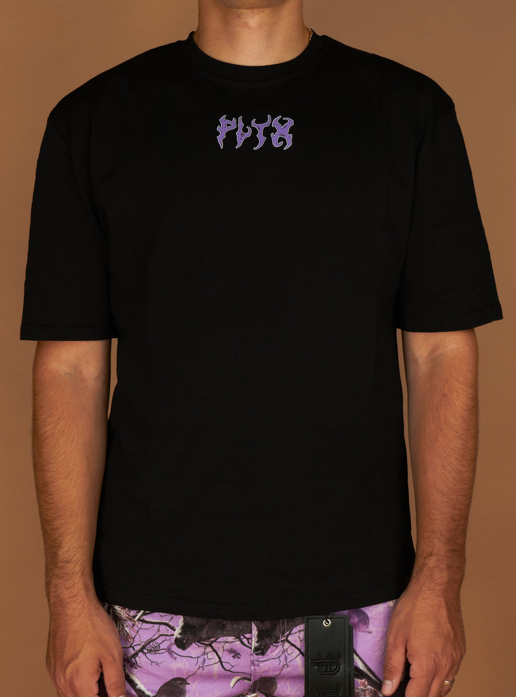 Politics T-Shirt - Mott - Black And Purple  - 914