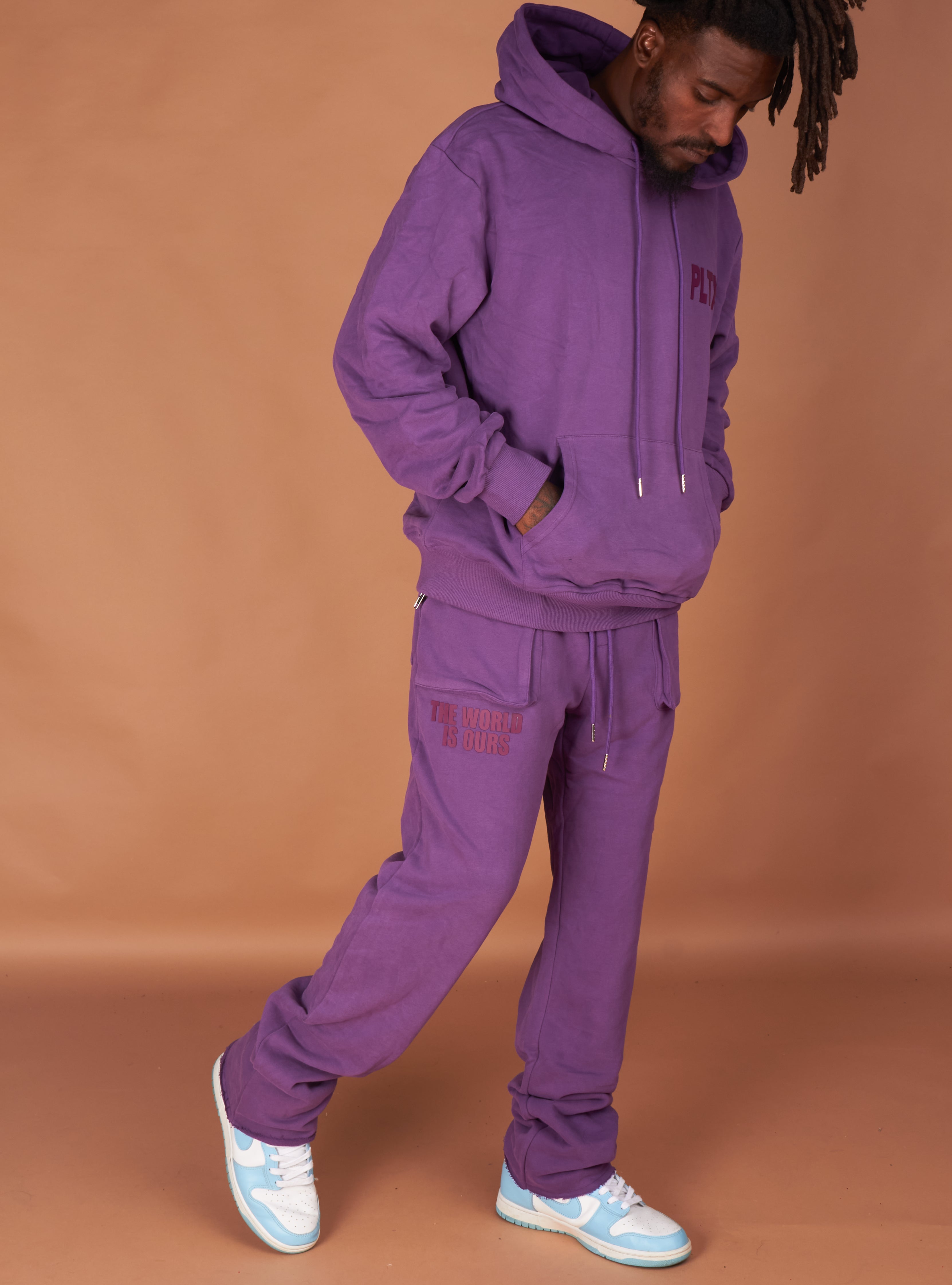 Politics Sweatsuit - Warden - Purple - 814