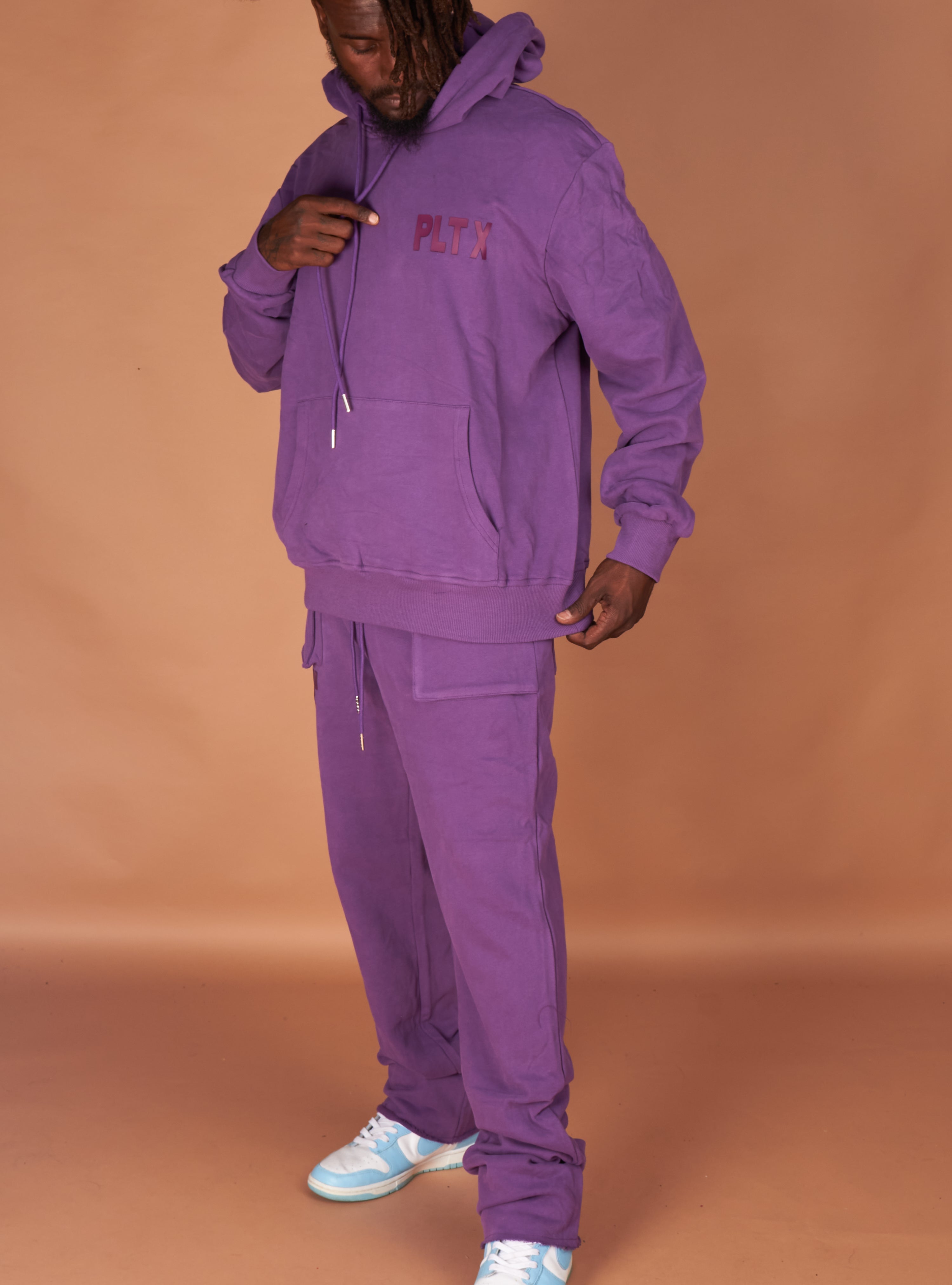 Politics Sweatsuit - Warden - Purple - 814