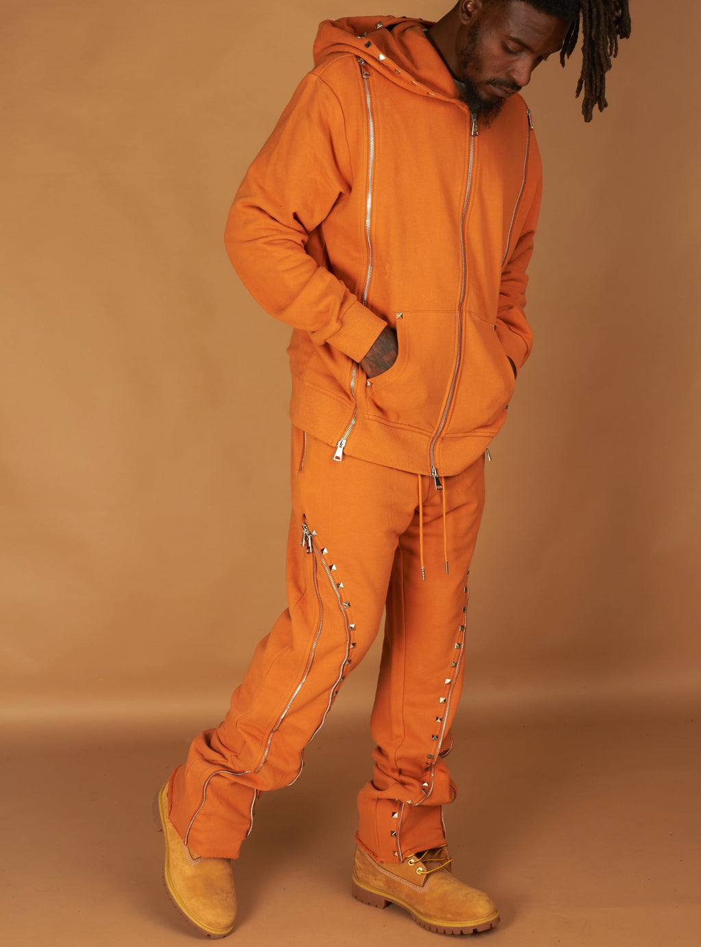 Politics Sweatsuit - Rivet - Orange  - 716