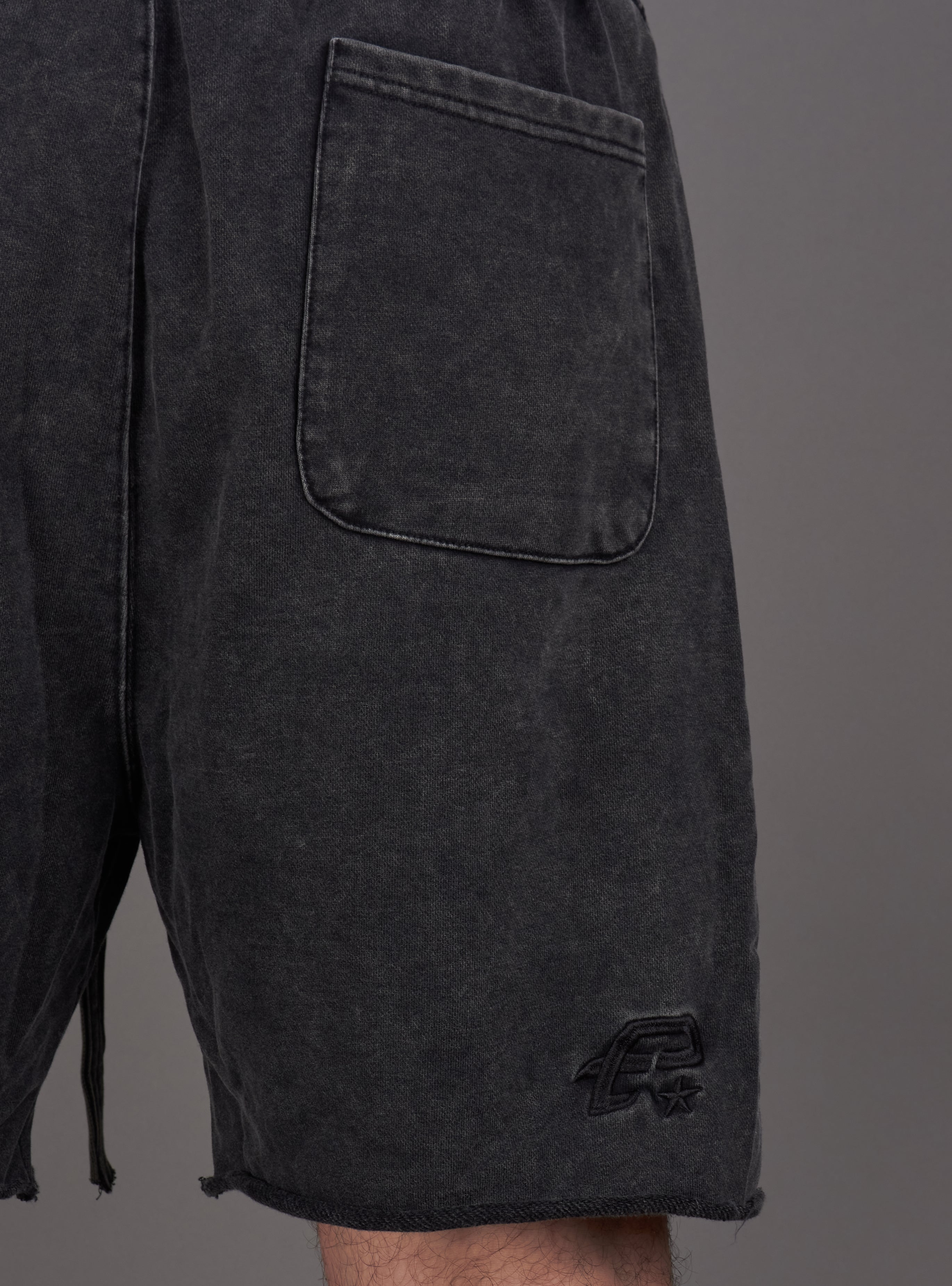 Politics Shorts - Sevin - Washed Black - 402
