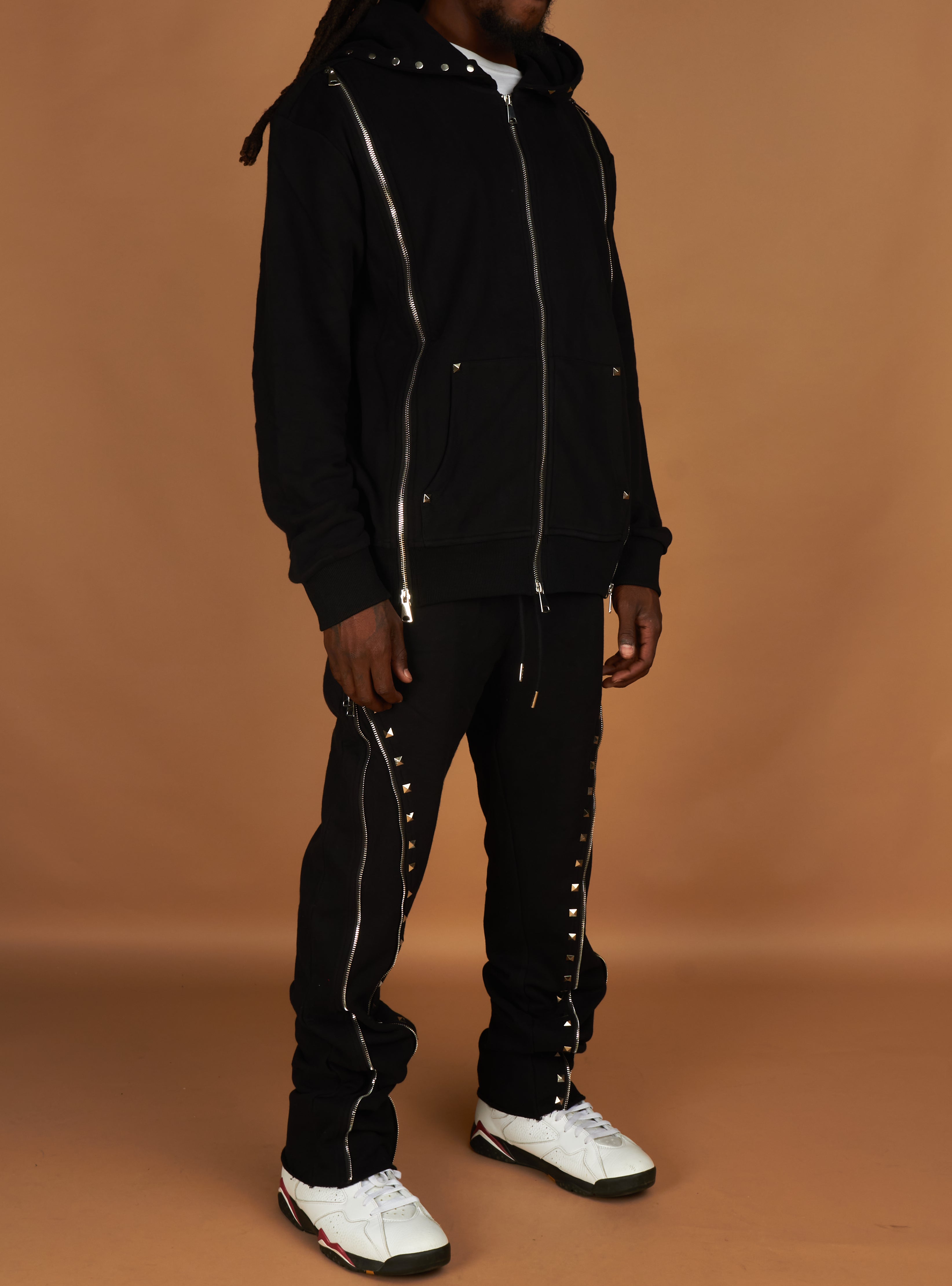 Politics Sweatsuit - Rivet - Black - 715