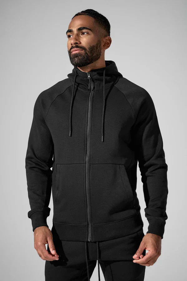 Jordan Craig Hoodie - Uptown Zip Up - Black - 8890H