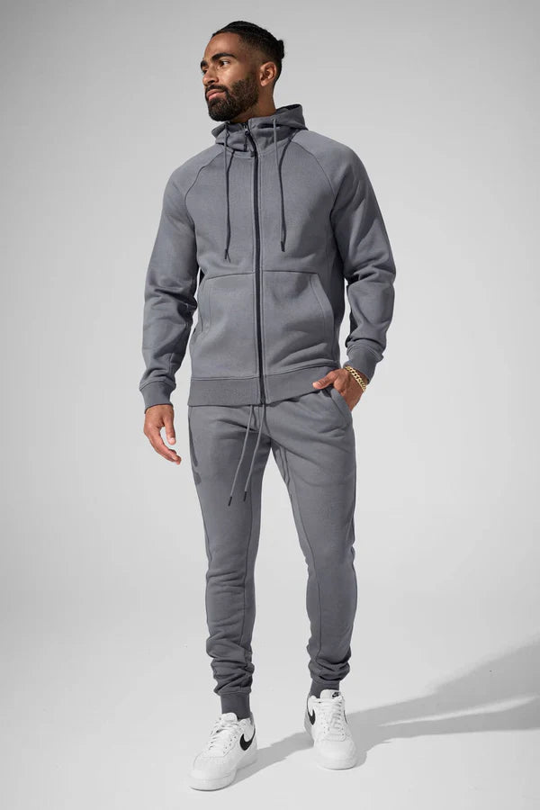 Jordan Craig Hoodie - Uptown Zip Up - Charcoal - 8890H