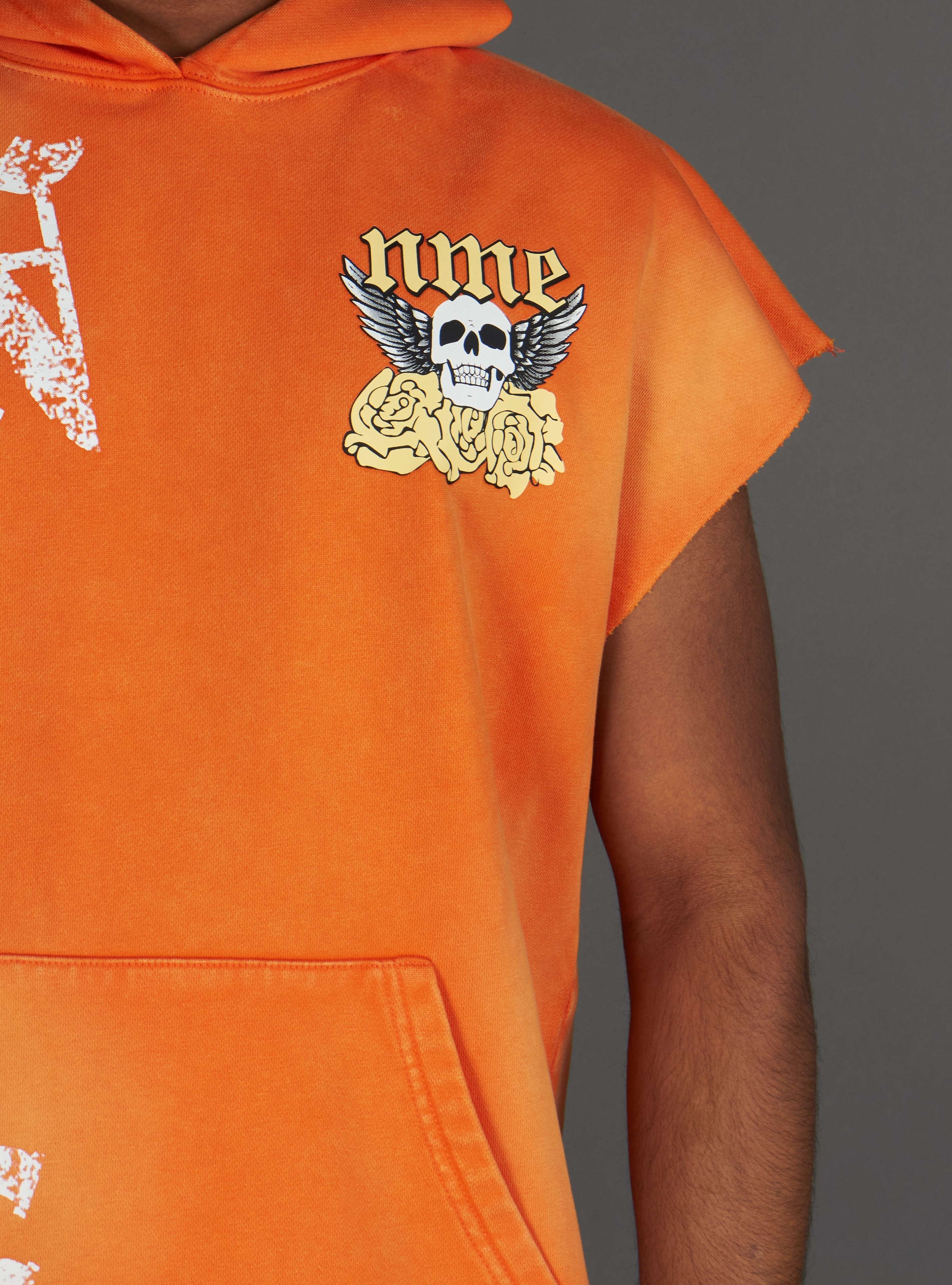 NME Hoodie - ClothierT - Orange - 148