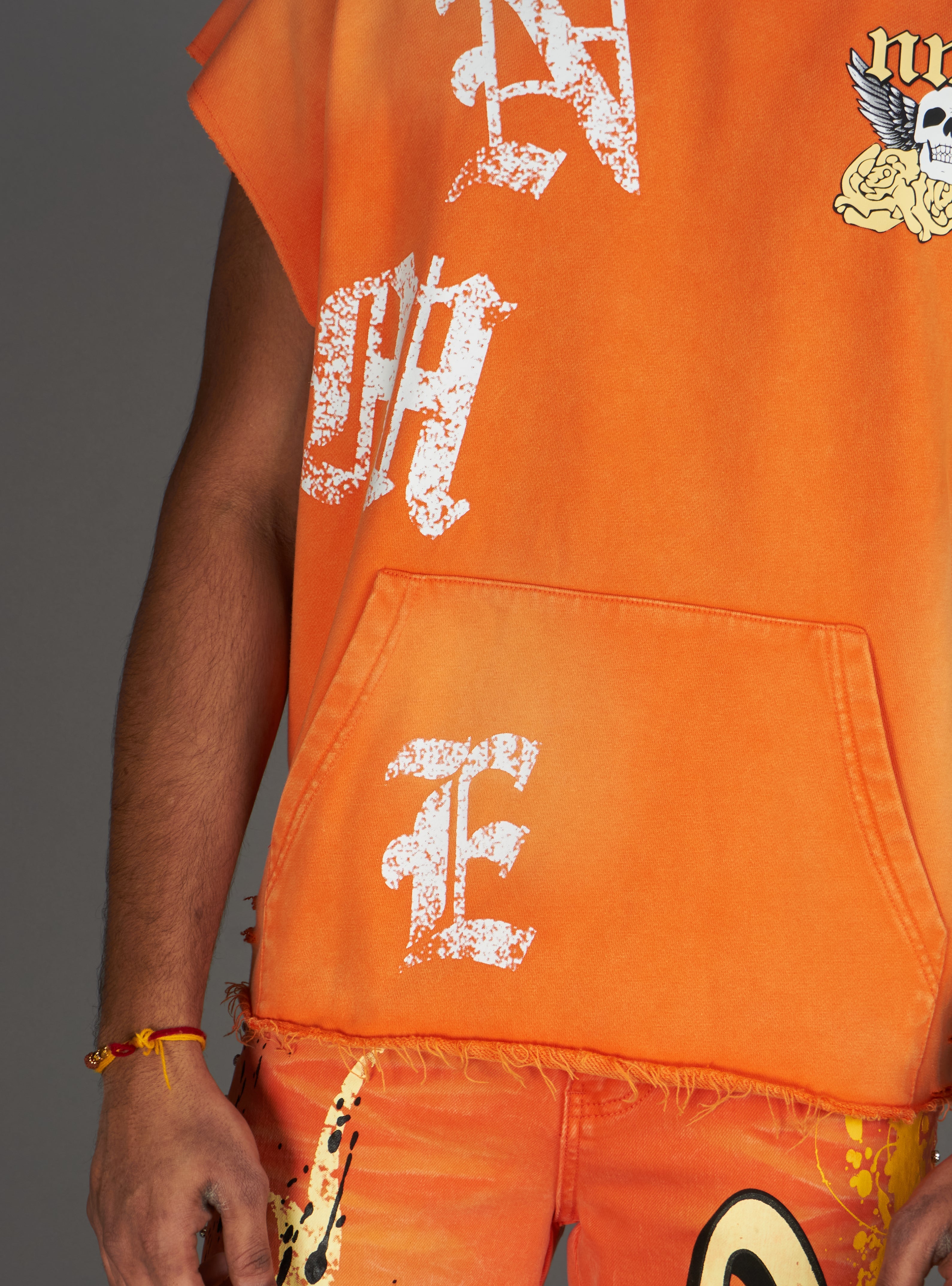 NME Hoodie - ClothierT - Orange - 148