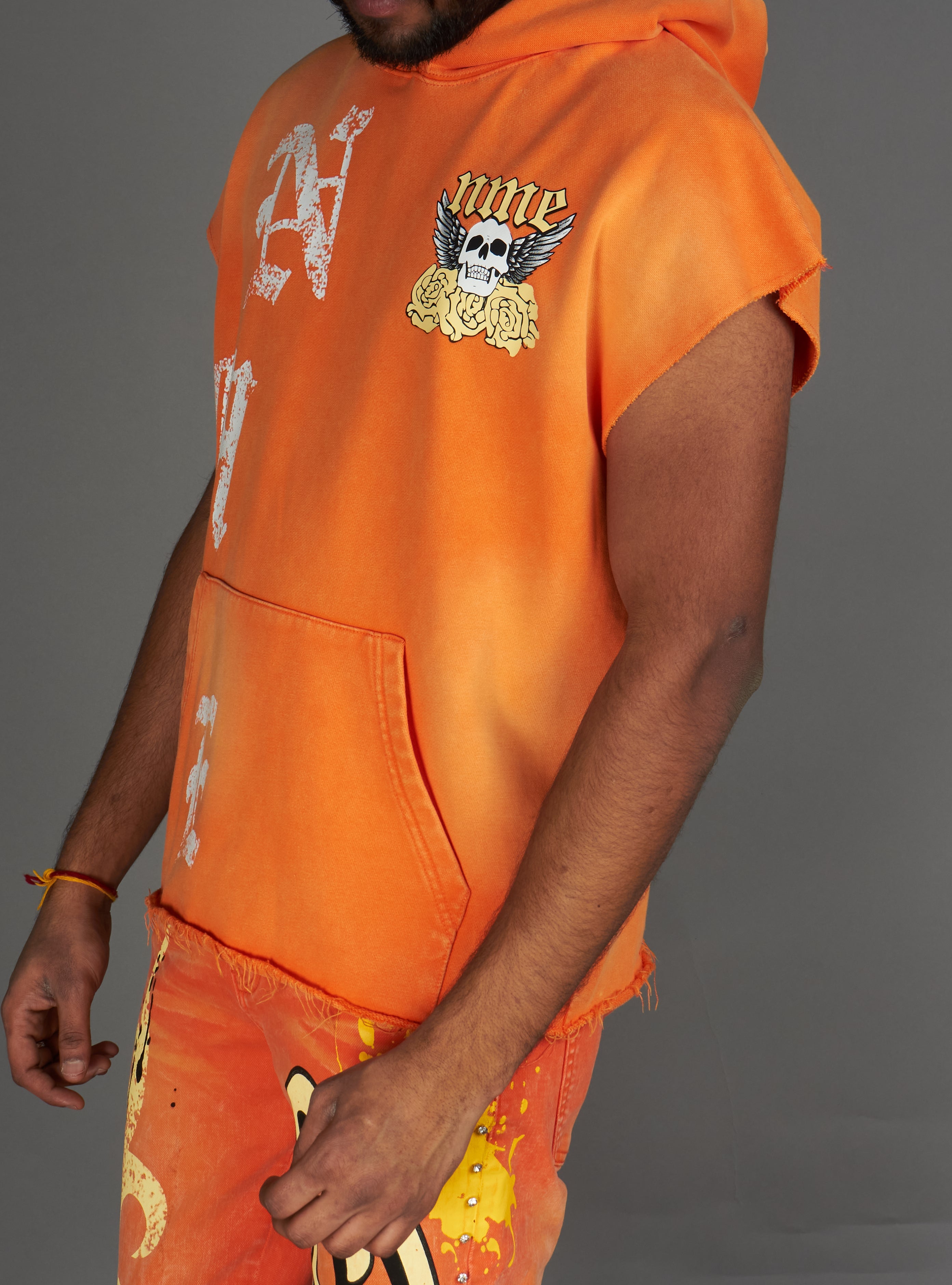 NME Hoodie - ClothierT - Orange - 148