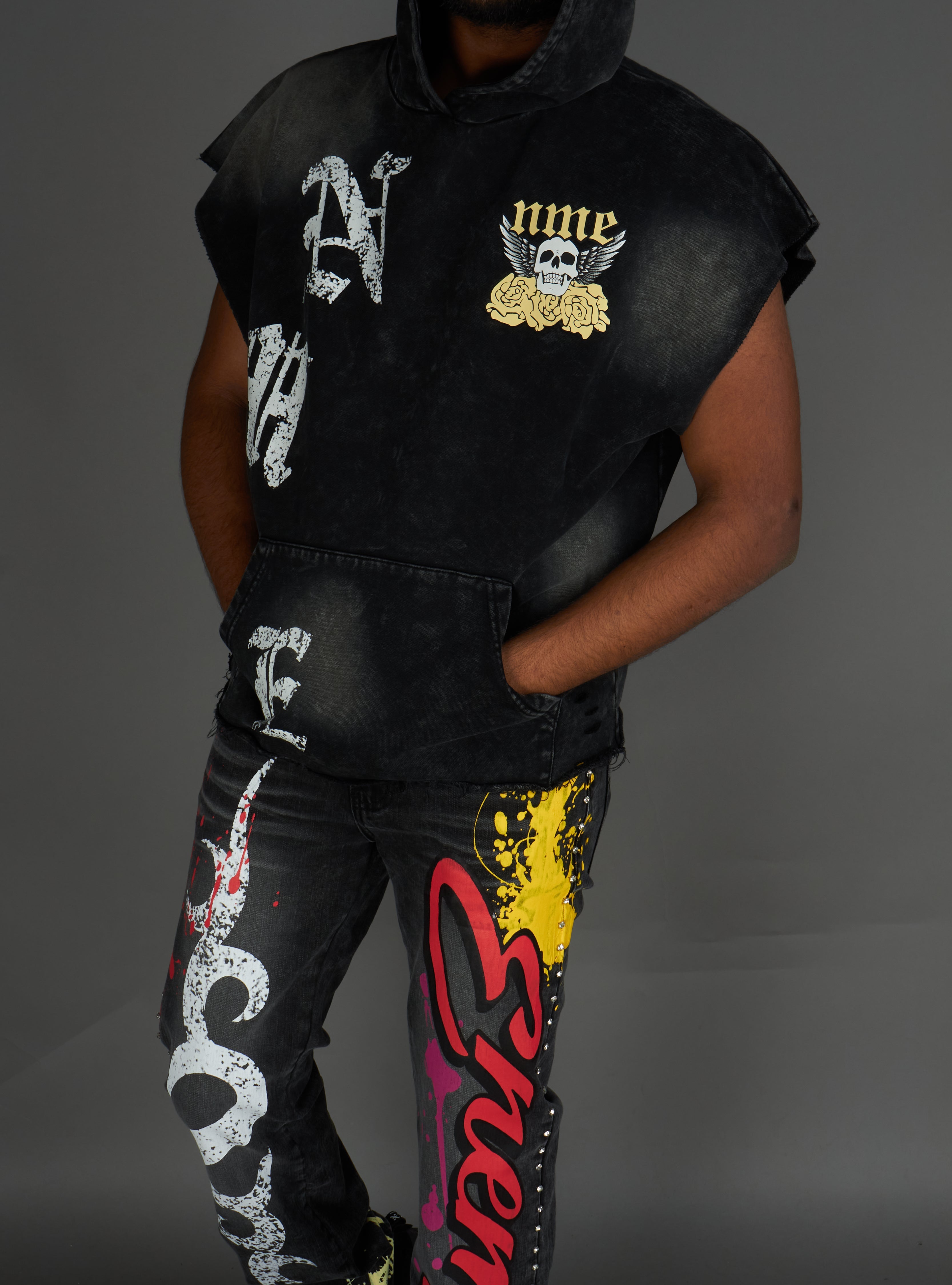 NME Hoodie - ClothierT - Black - 149