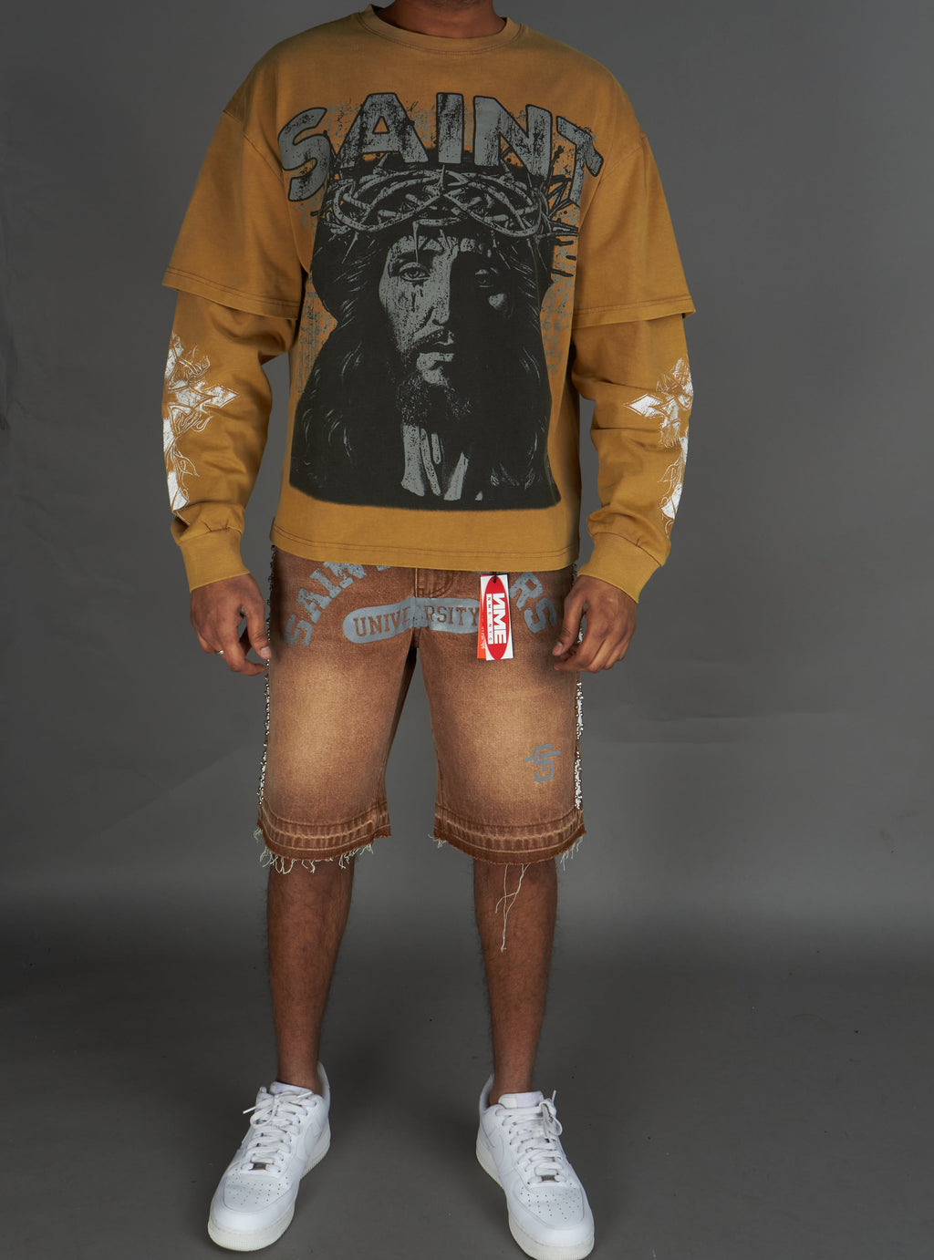 NME Crewneck - Lottie -  Brown - 959