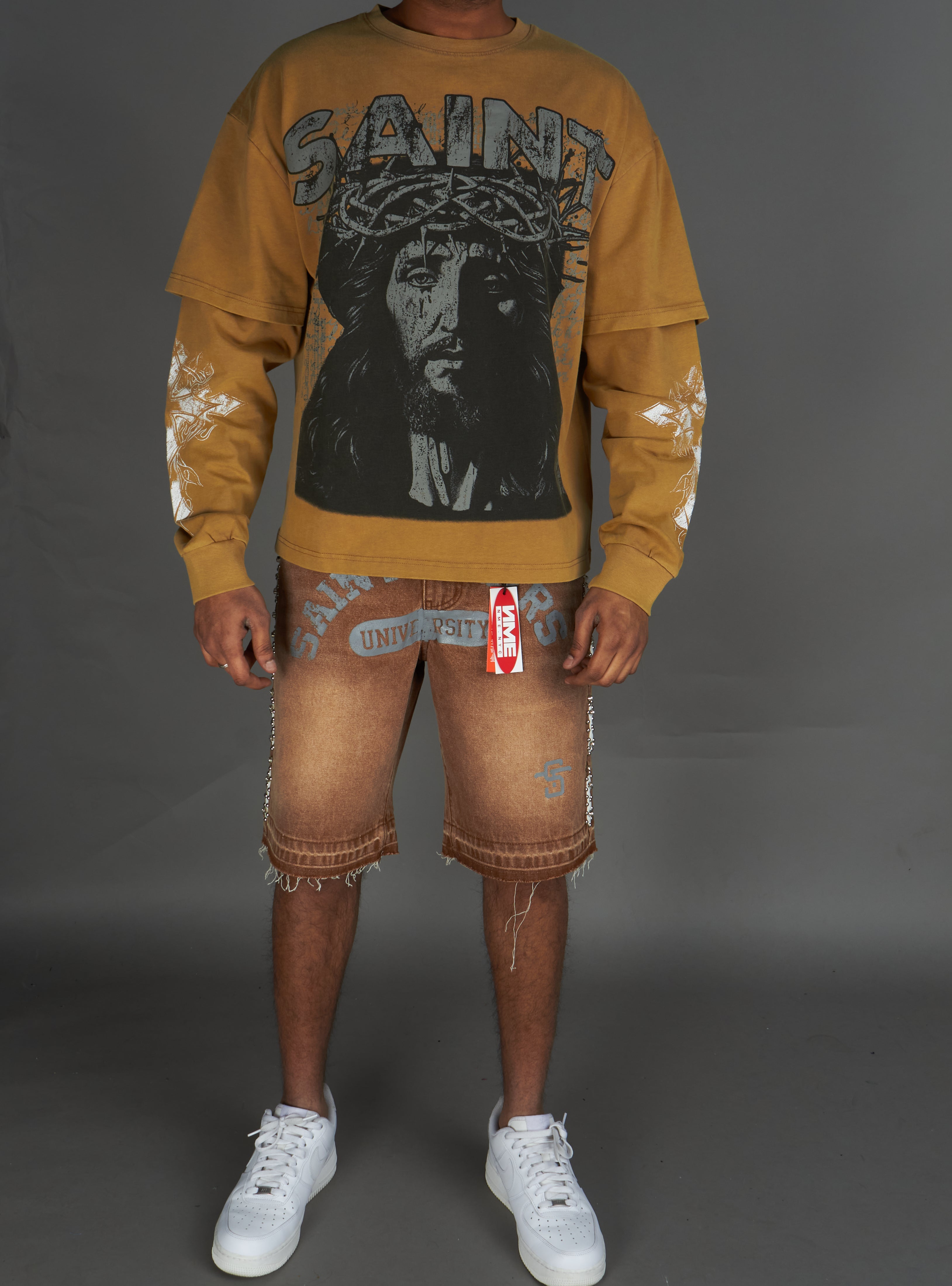 NME Crewneck - Lottie -  Brown - 959