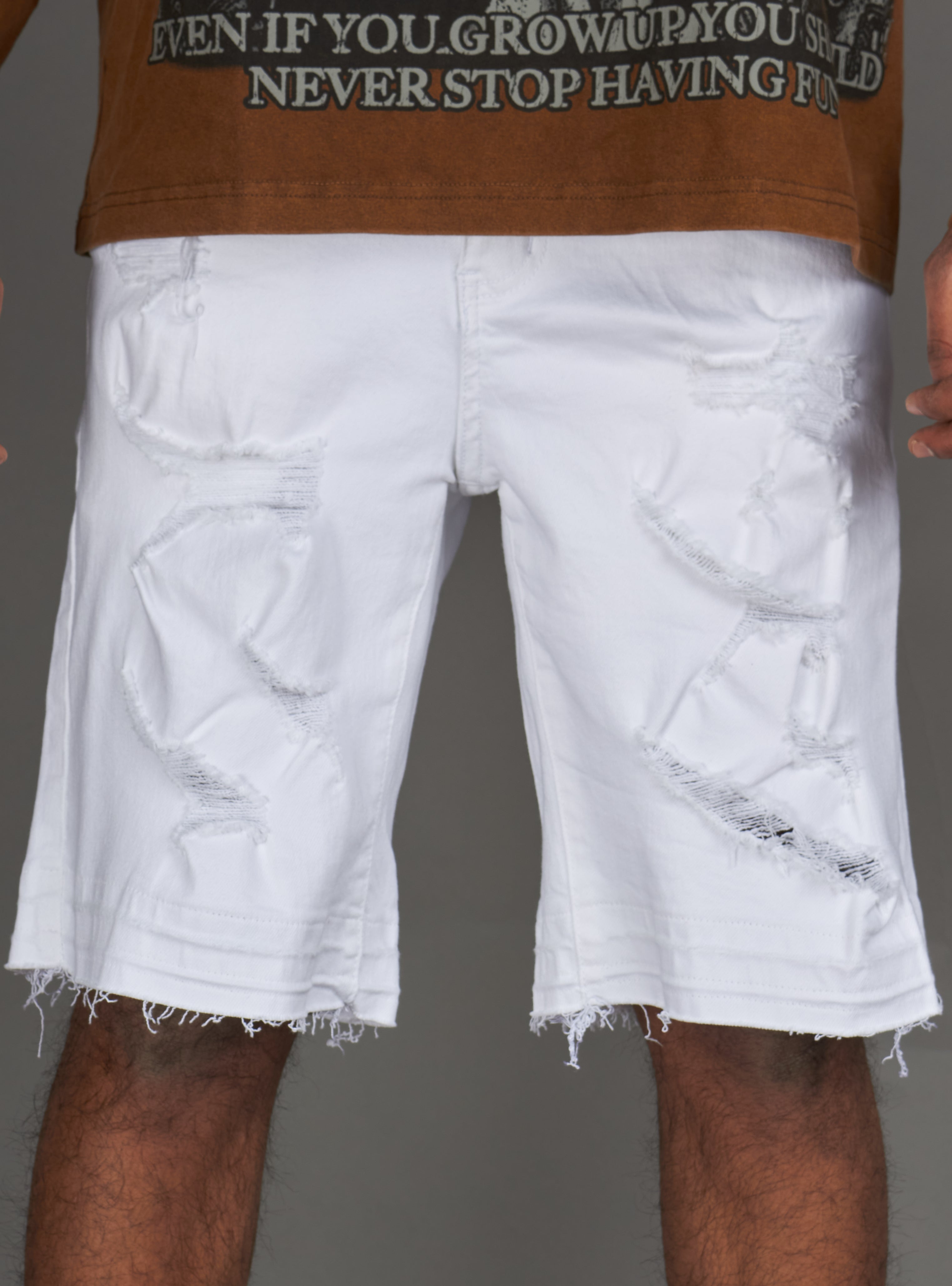 NME Shorts - Maureen -  White Wash - 455