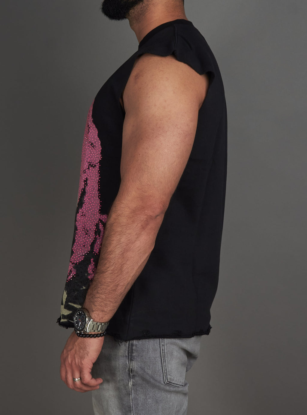 Afarit Shirt - Stafan - Black And Pink - 222