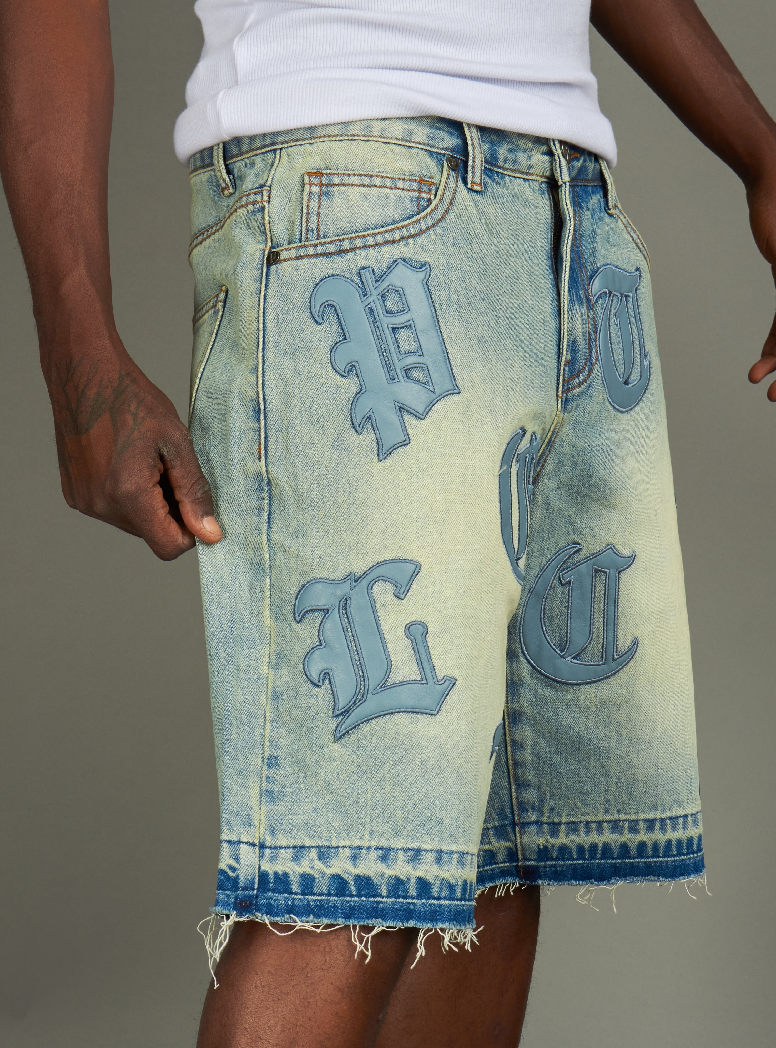 Politics Shorts - Betz - Light Vintage Blue Wash - 227